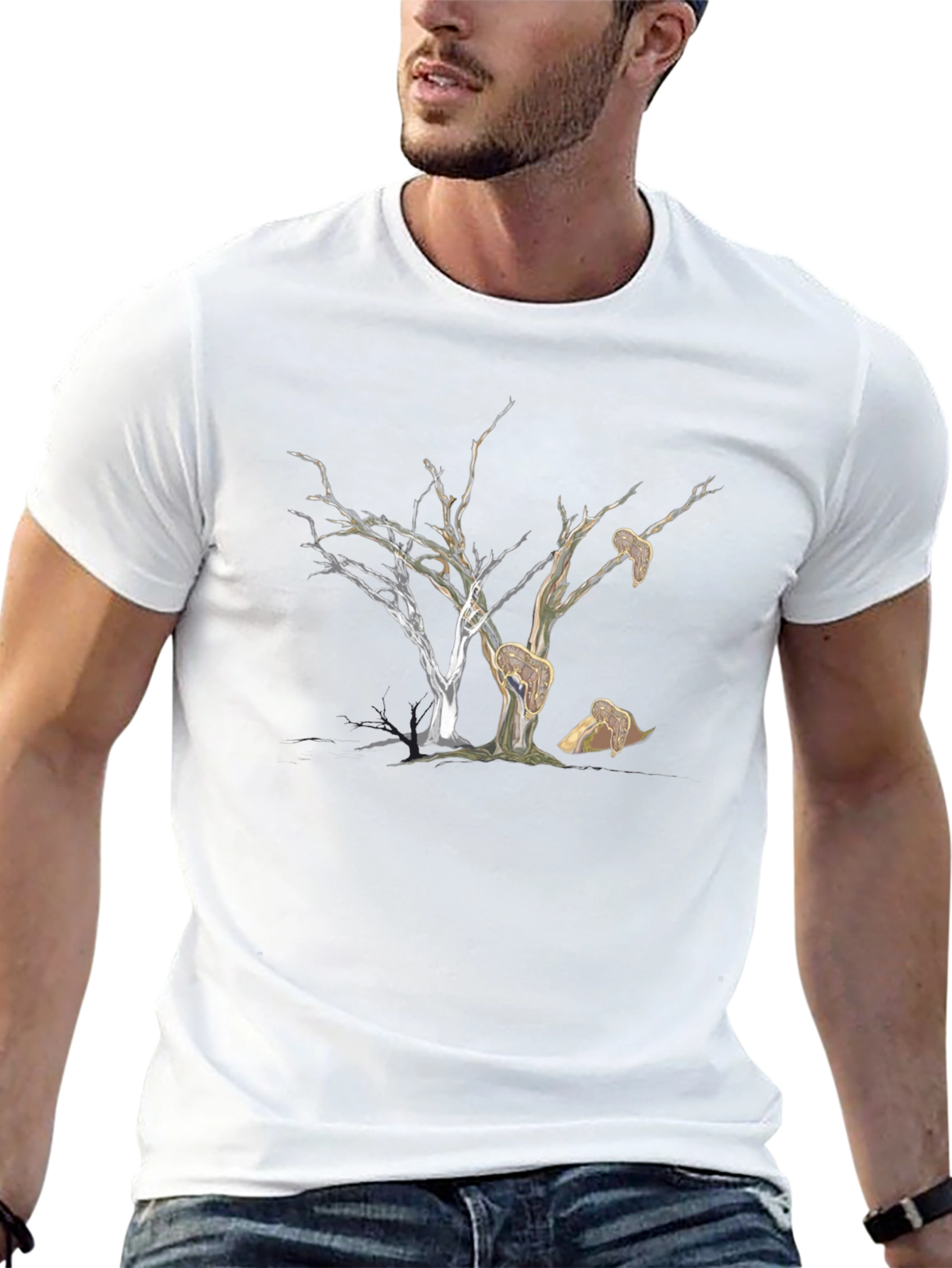 Surreal Tree Graphic Tee - Unique Artistic Design