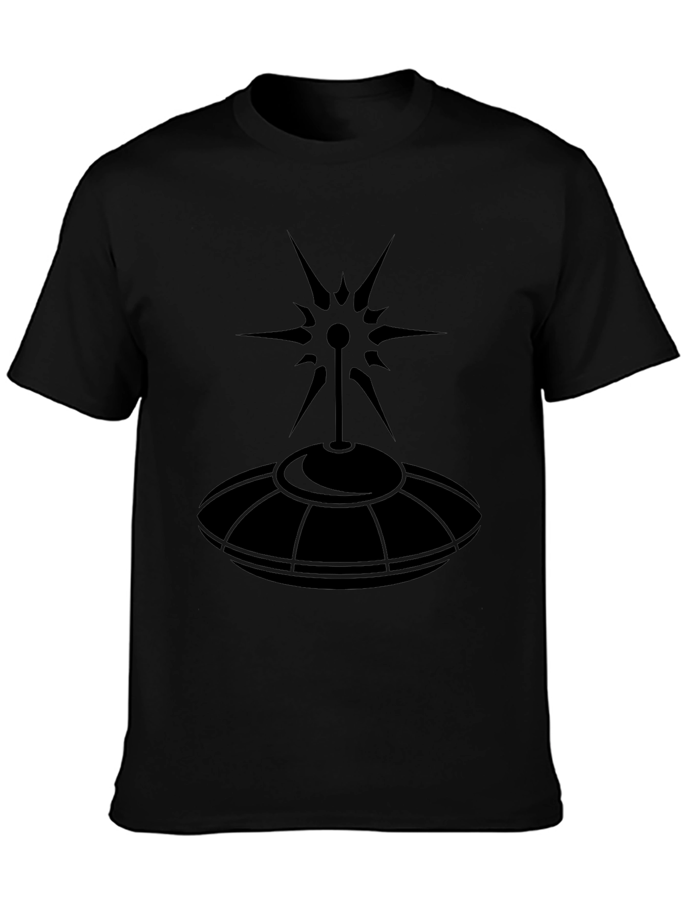 UFO Graphic Tee - Stylish Black T-Shirt