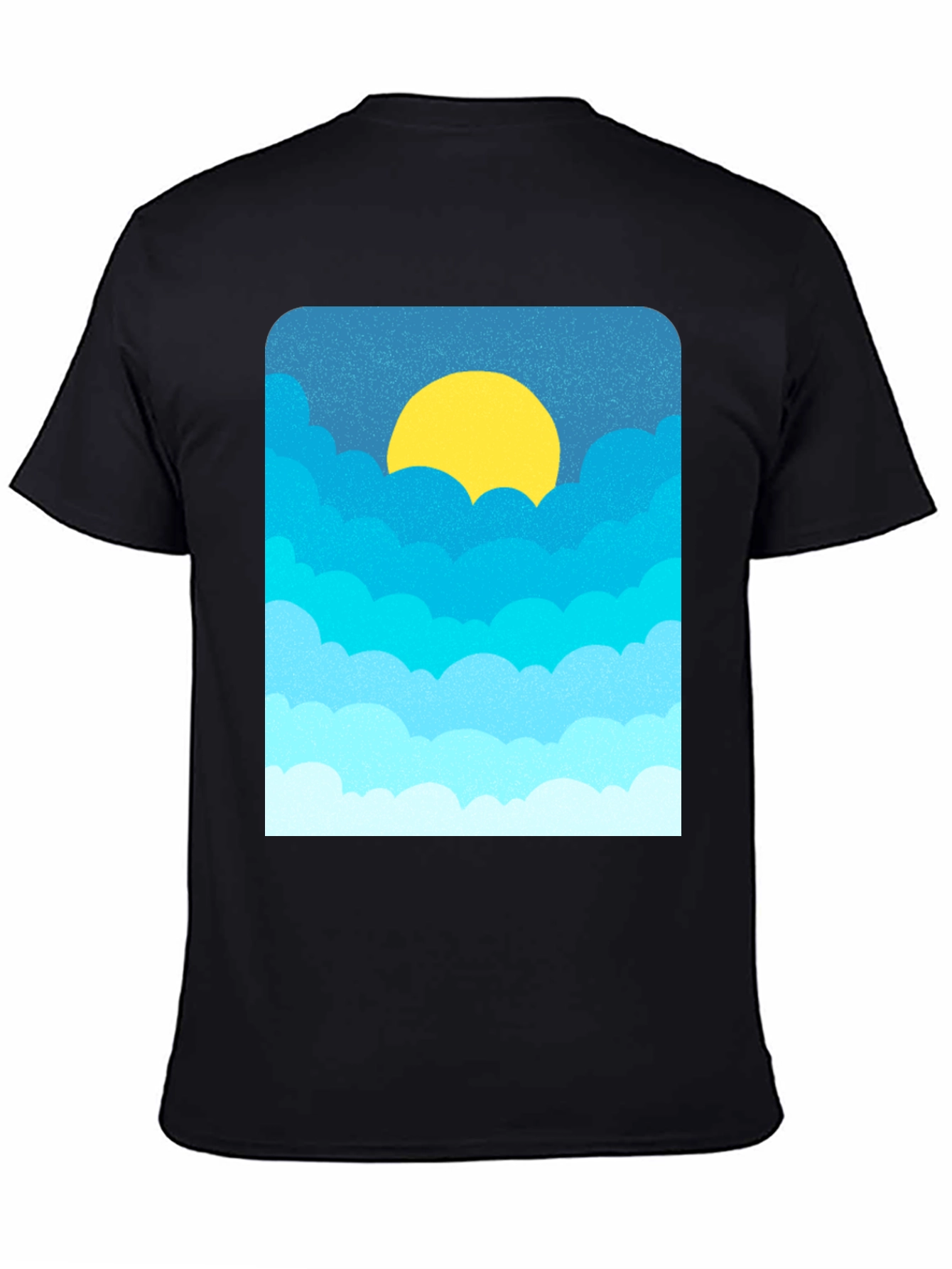 Cloudscape Graphic Tee - Black Cotton Blend