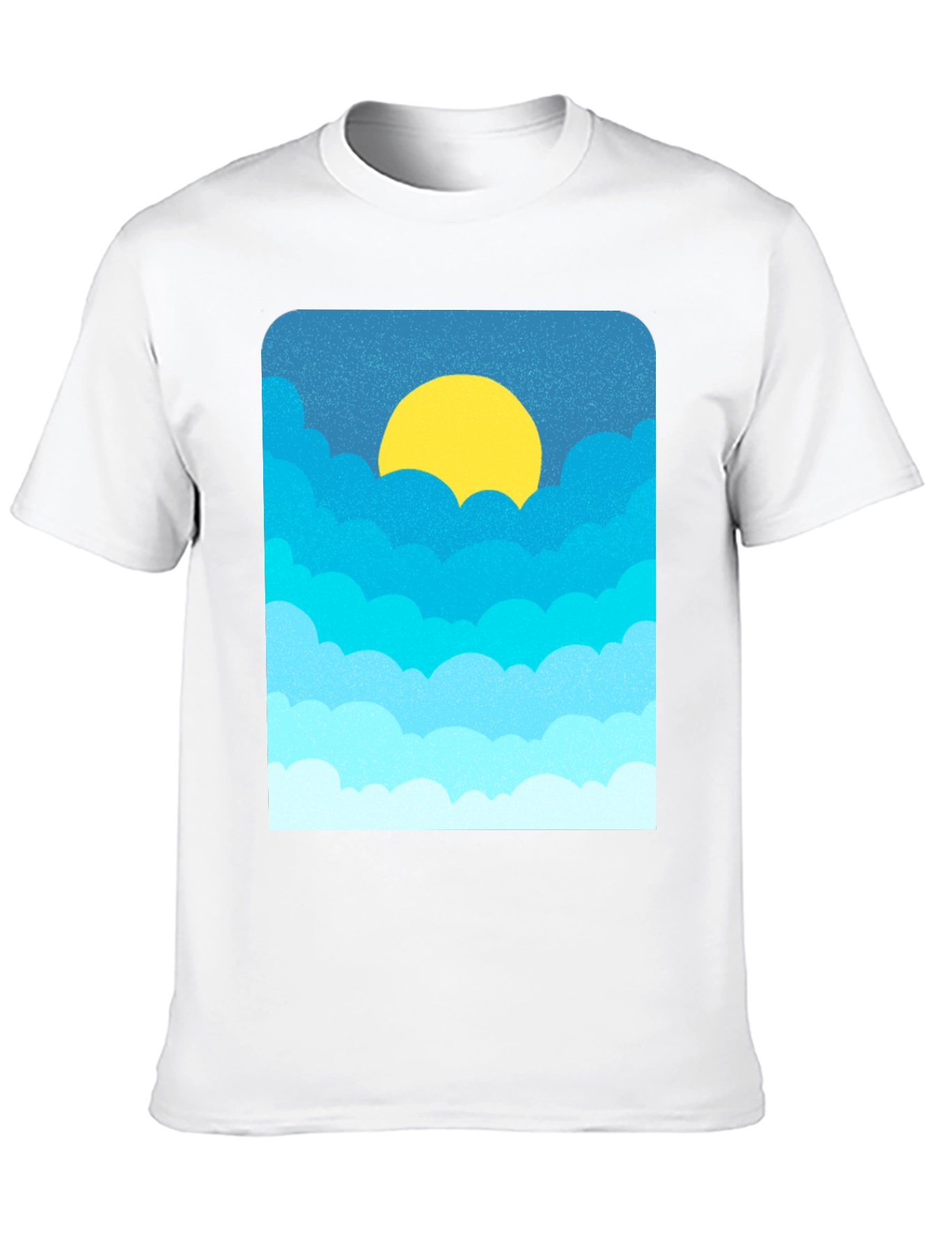 Cloudscape Graphic Tee - Black Cotton Blend