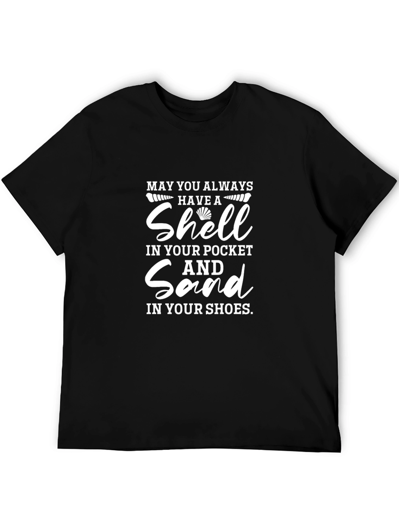 Shell & Sand Graphic T-Shirt - Beach Lover Tee