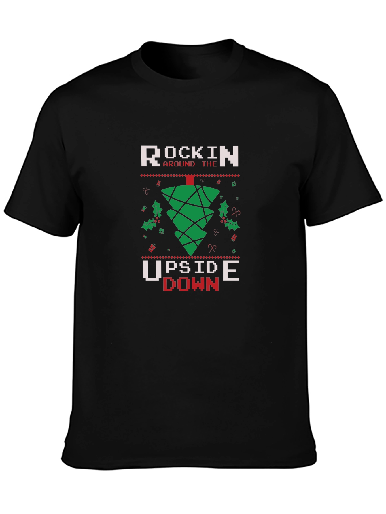Rockin Upside Down Christmas T-Shirt