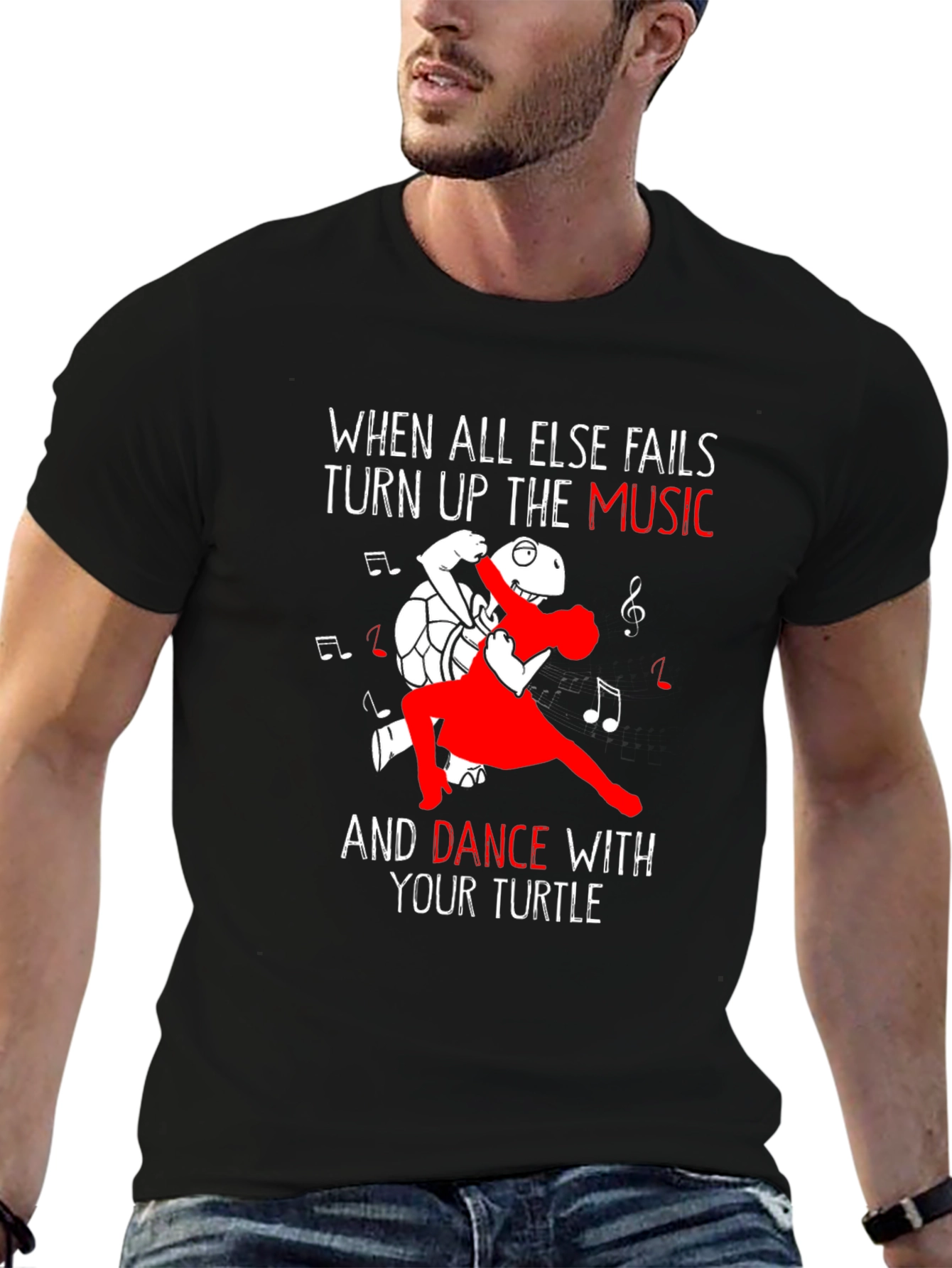 Dance with Your Turtle Graphic T-Shirt