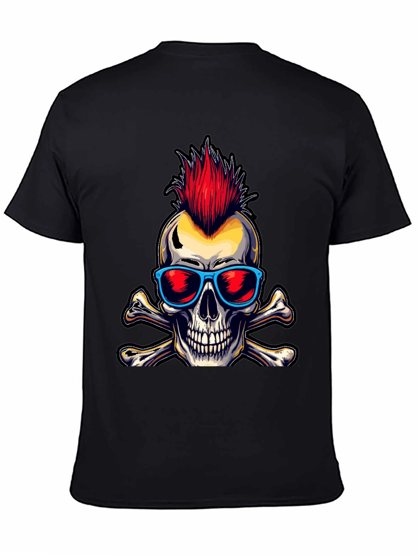 Punk Skull & Crossbones Graphic Tee