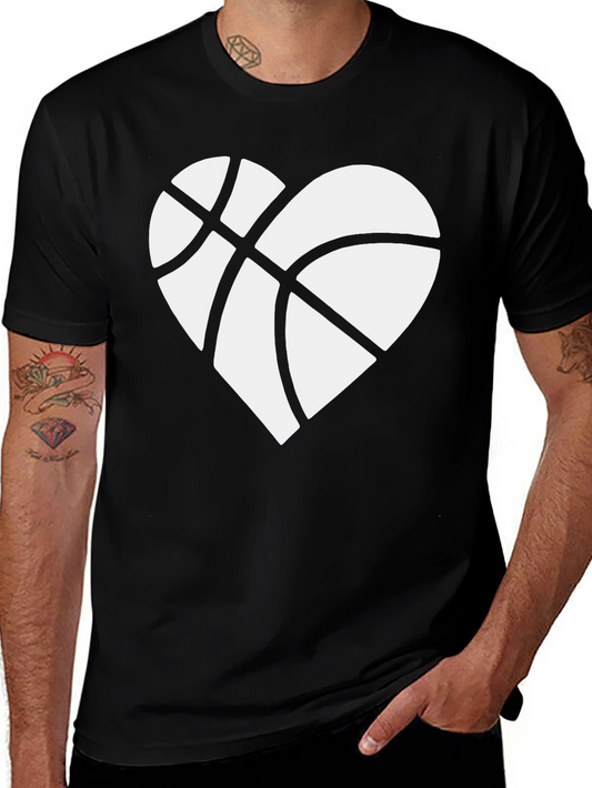 Basketball Heart Graphic Tee