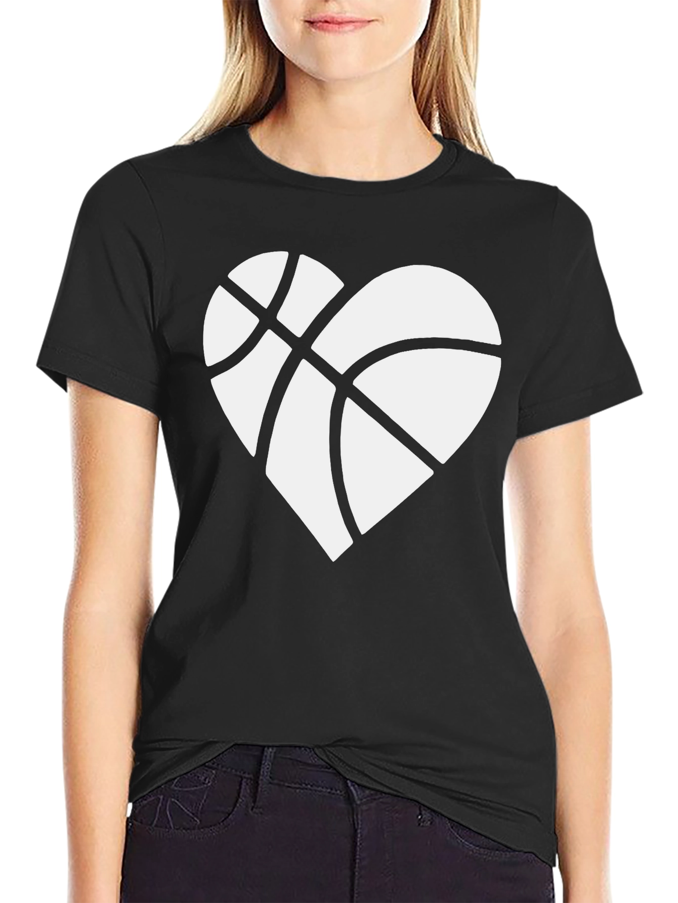 Basketball Heart Graphic Tee