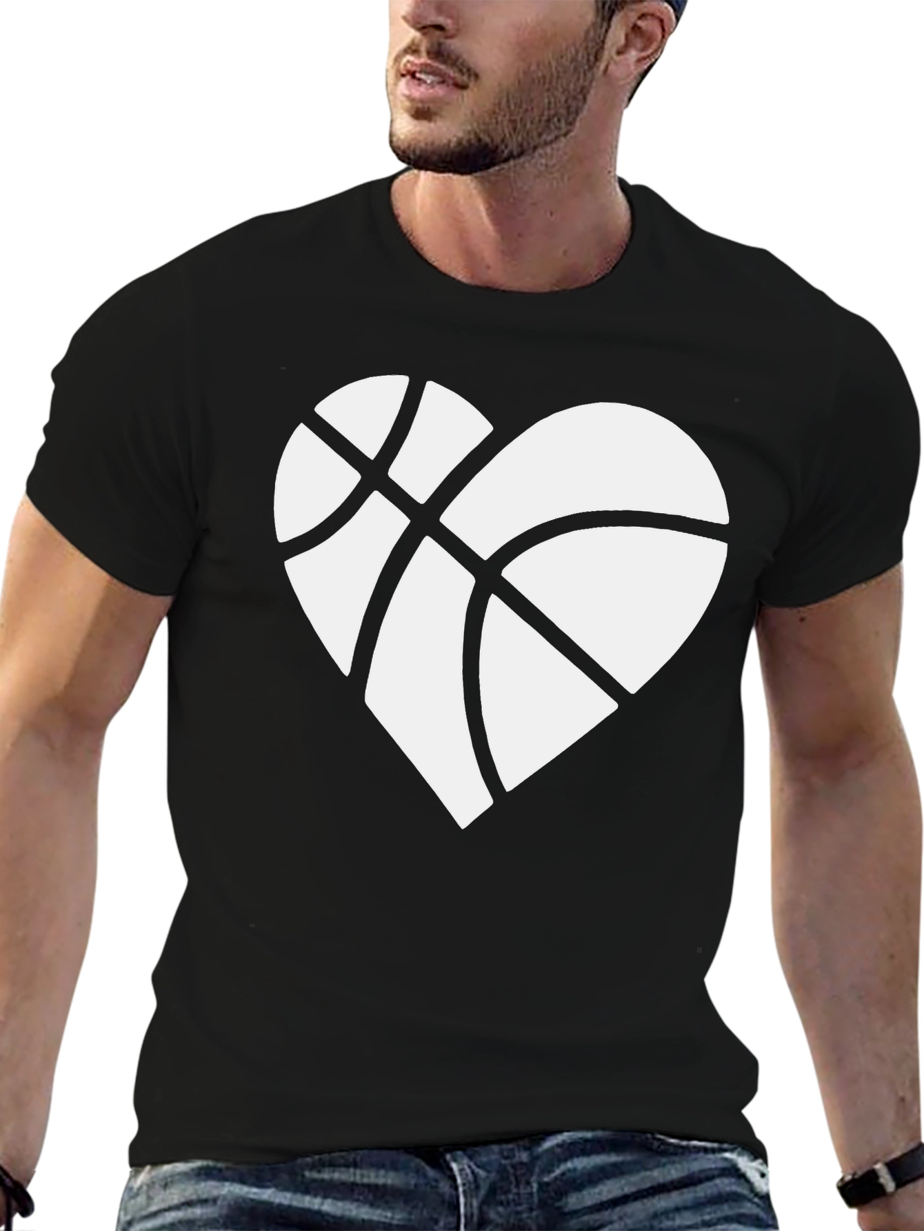Basketball Heart Graphic Tee