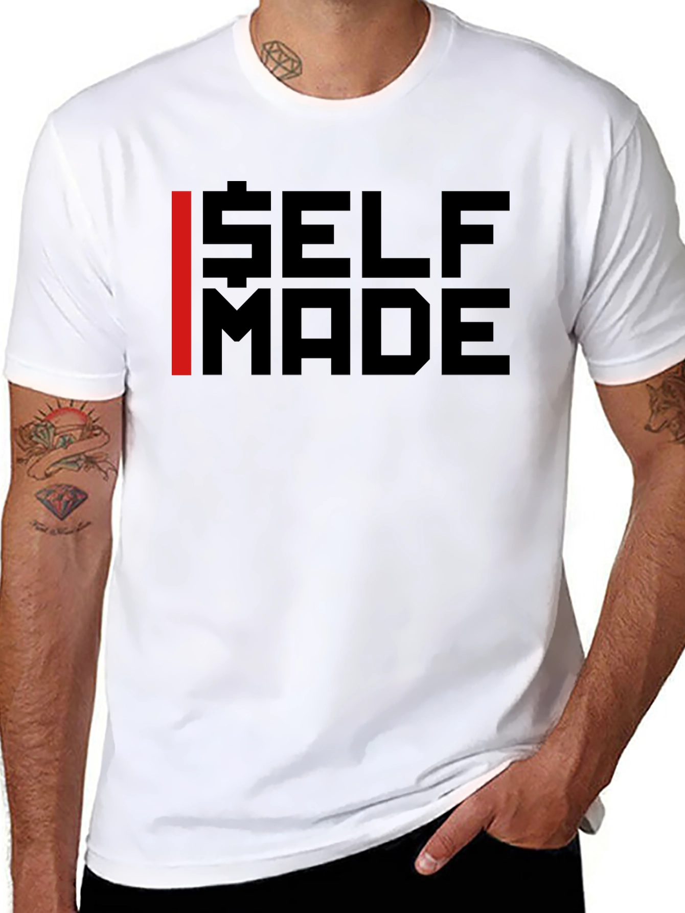 Self Made Graphic Tee - Bold Statement T-Shirt