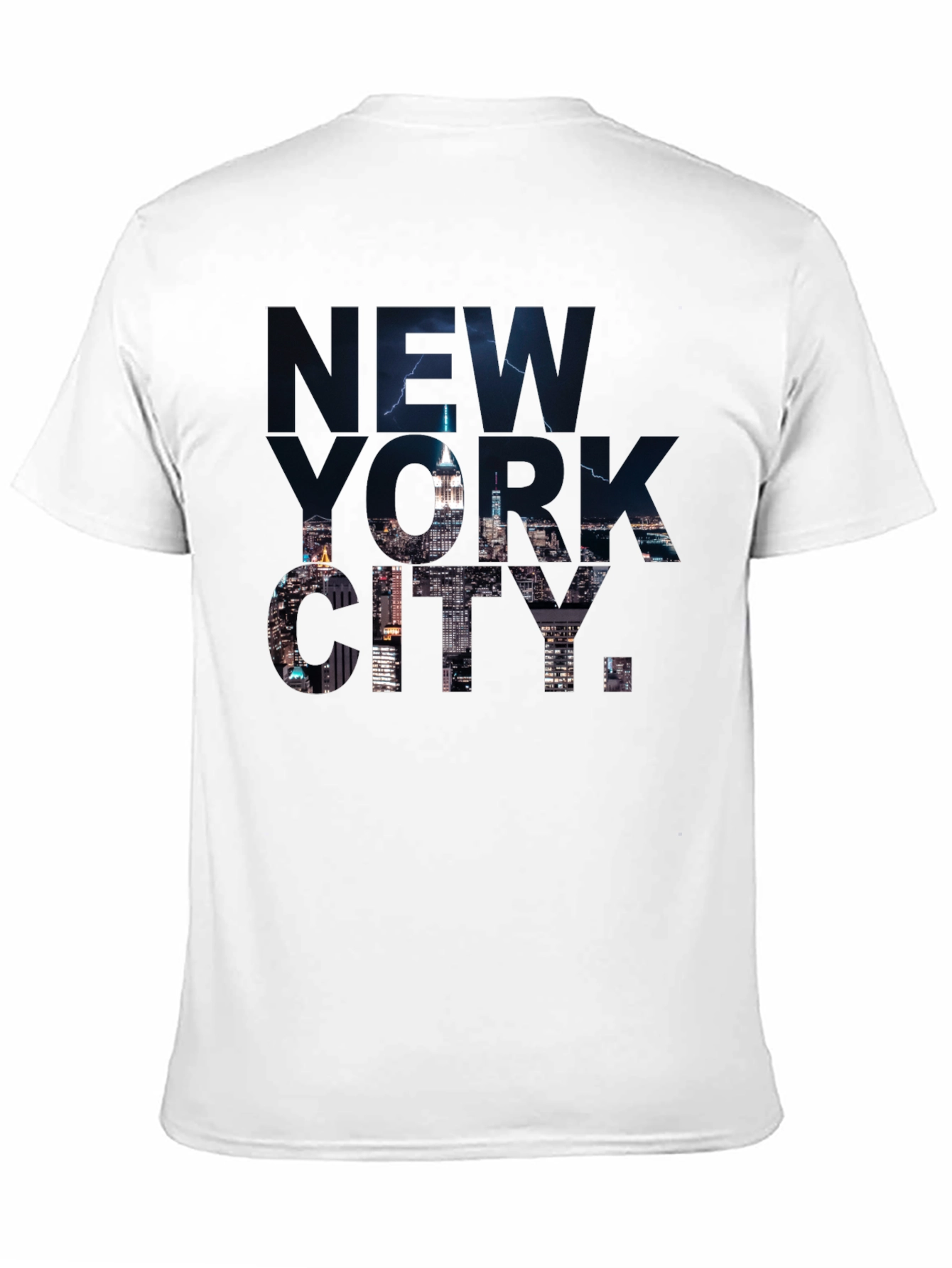 New York City Skyline Graphic Tee - Black