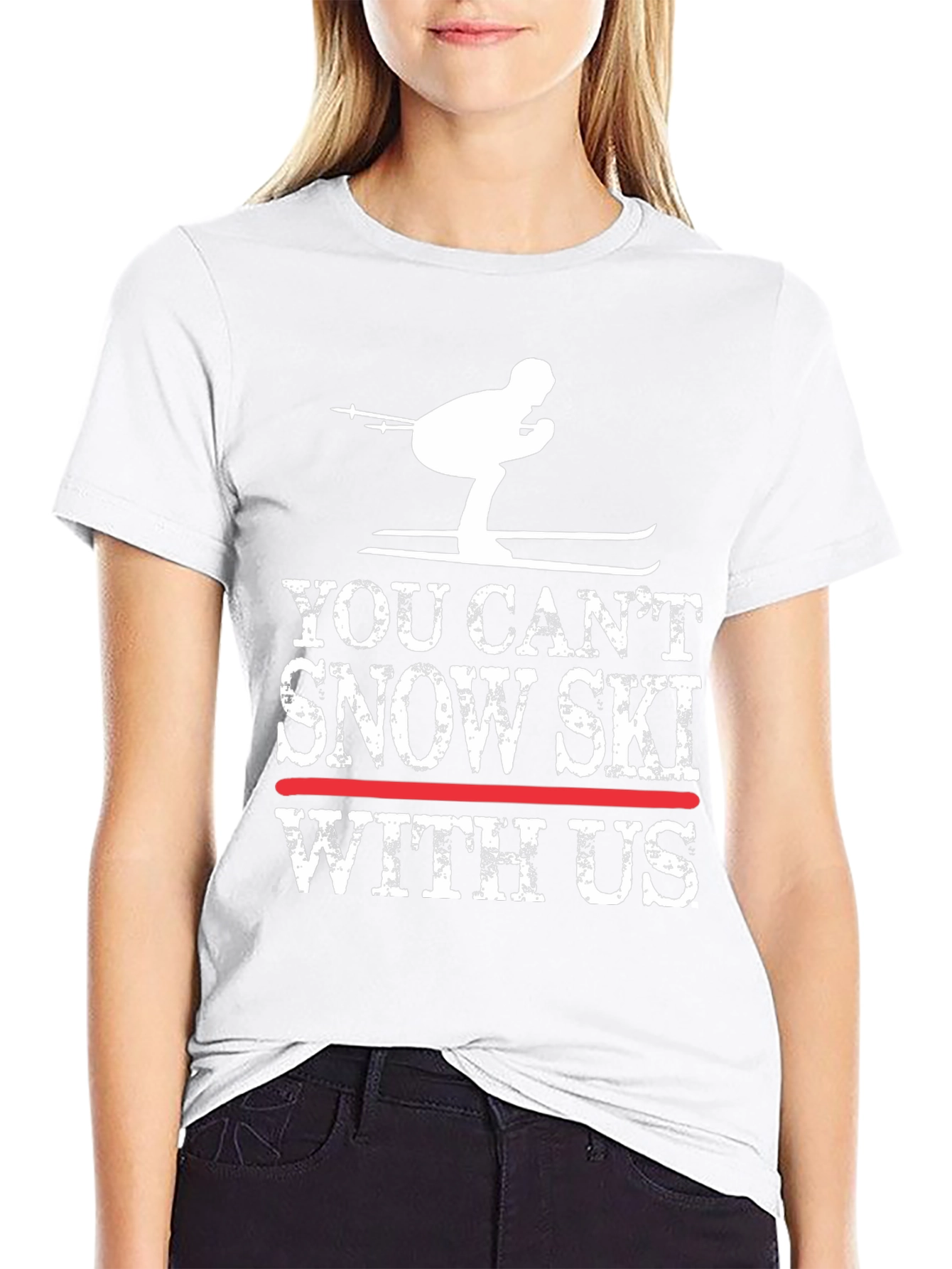 Funny Snow Skiing T-Shirt