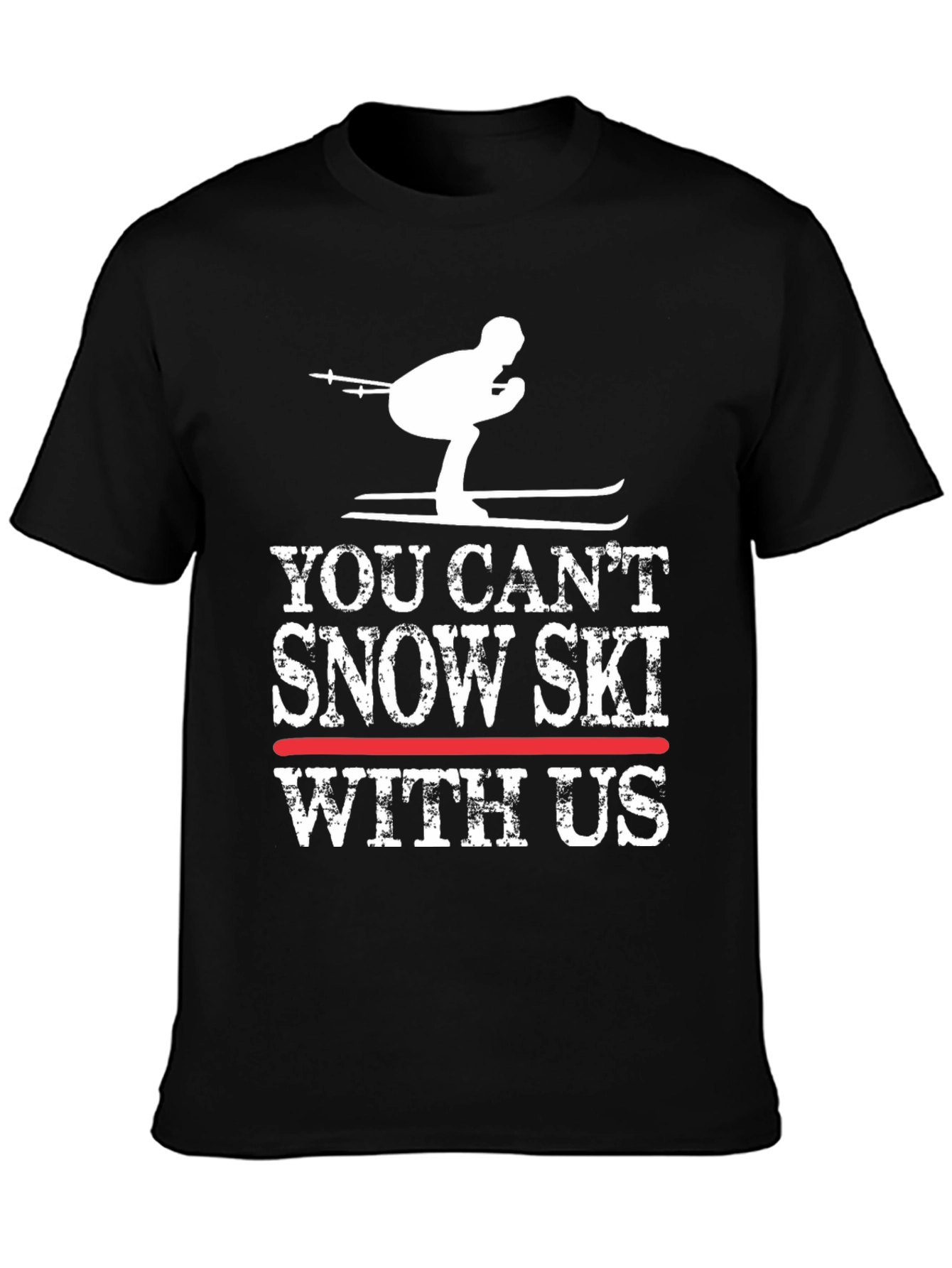 Funny Snow Skiing T-Shirt