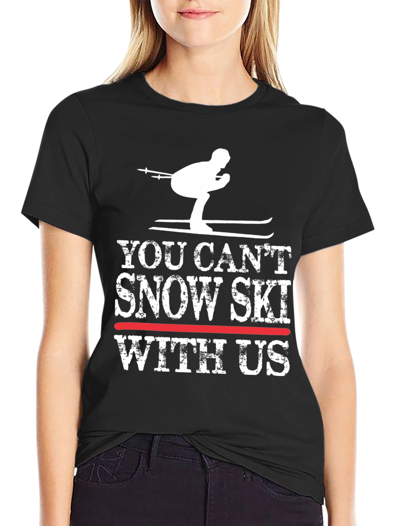 Funny Snow Skiing T-Shirt