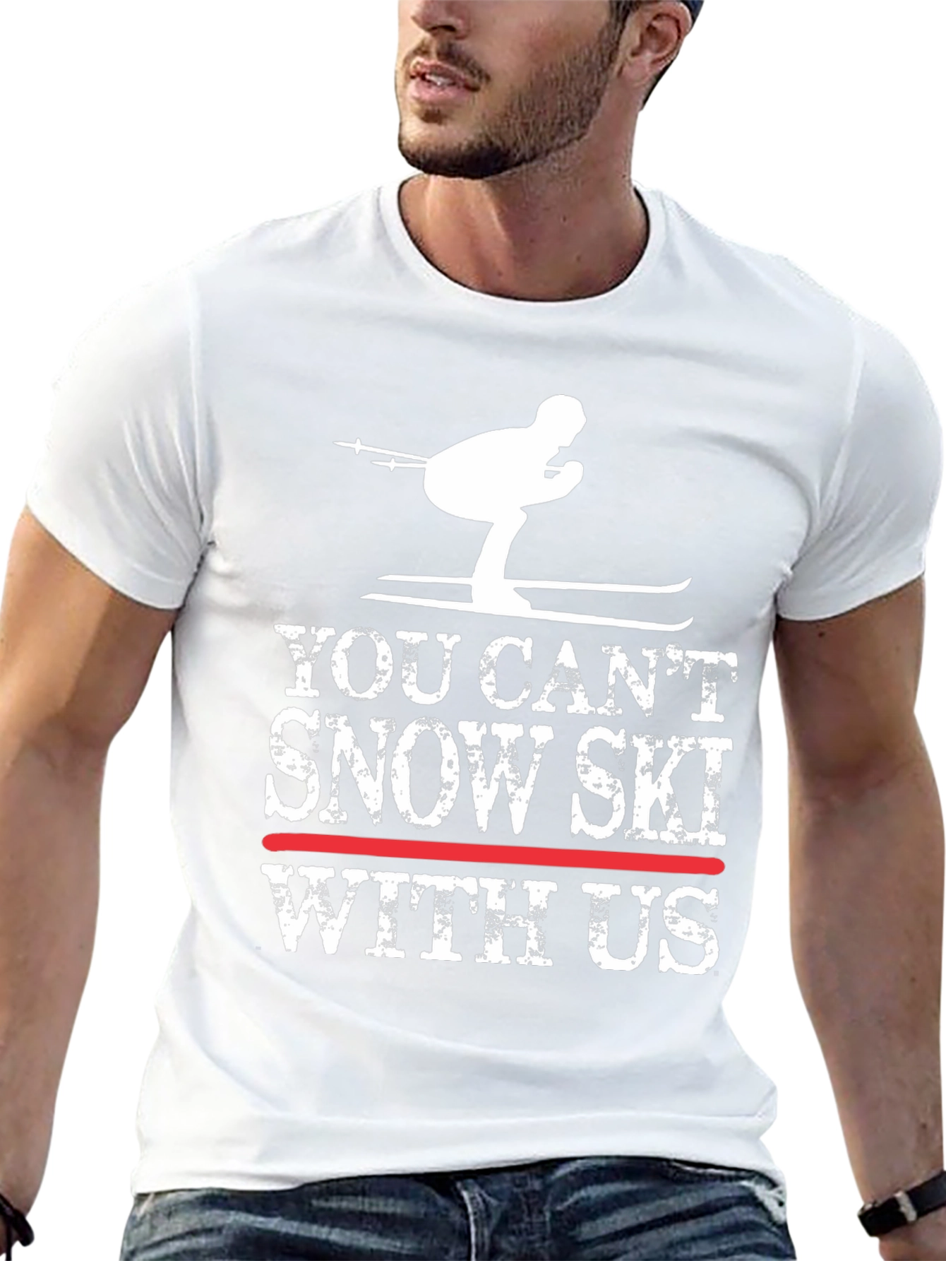 Funny Snow Skiing T-Shirt