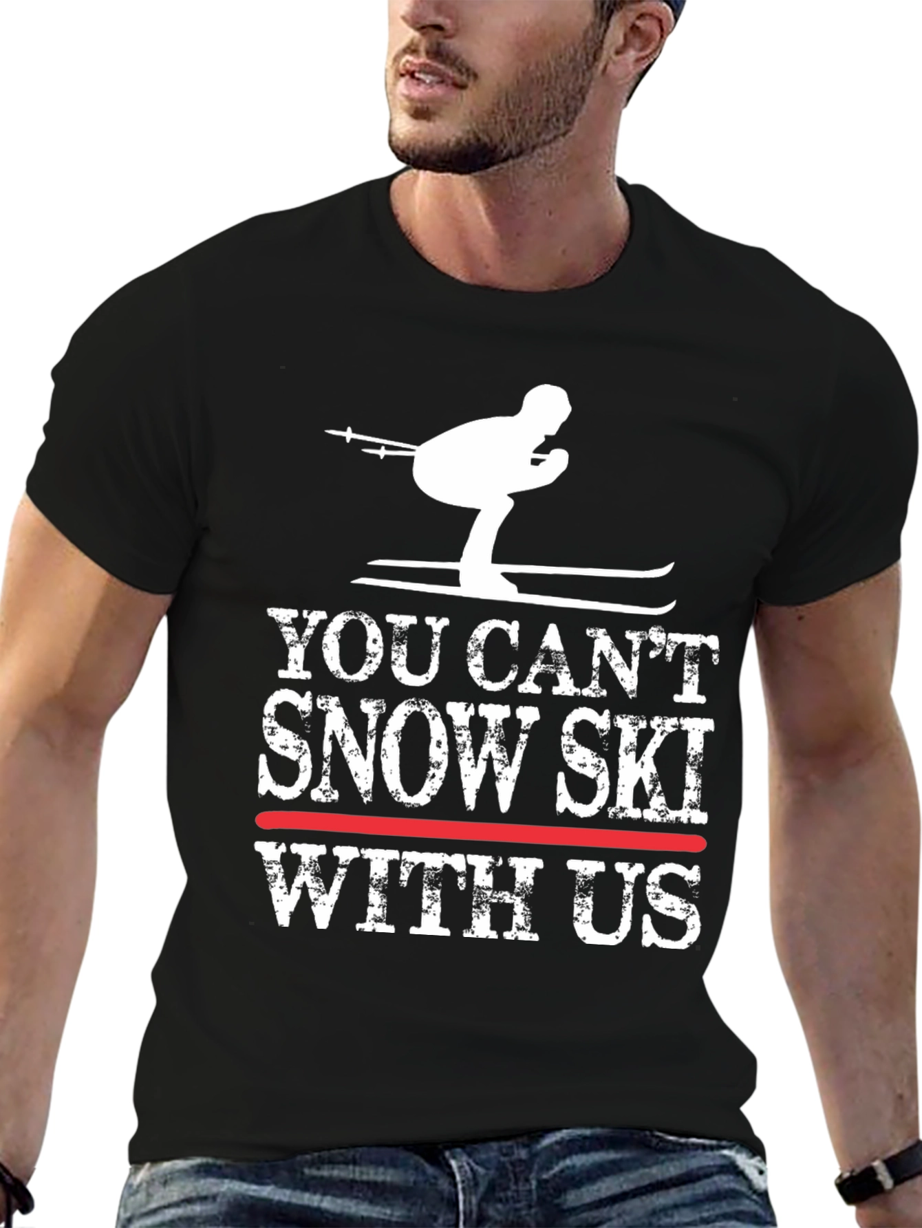 Funny Snow Skiing T-Shirt