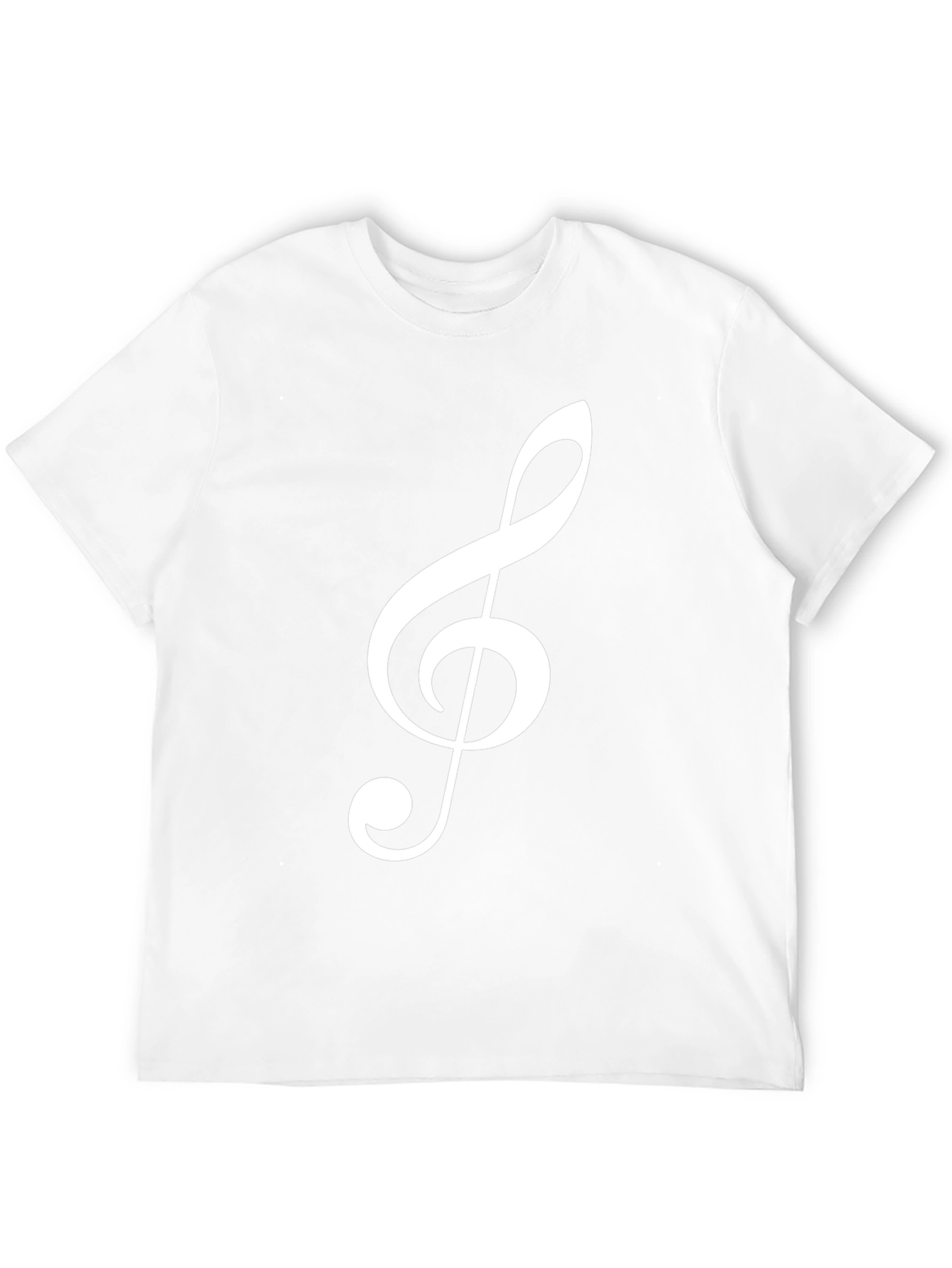 Musical Clef T-Shirt - Black Cotton