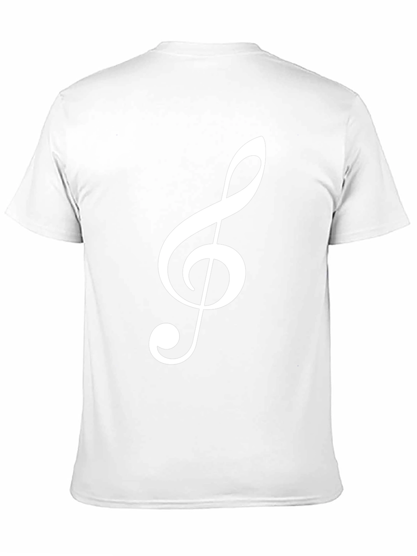 Musical Clef T-Shirt - Black Cotton