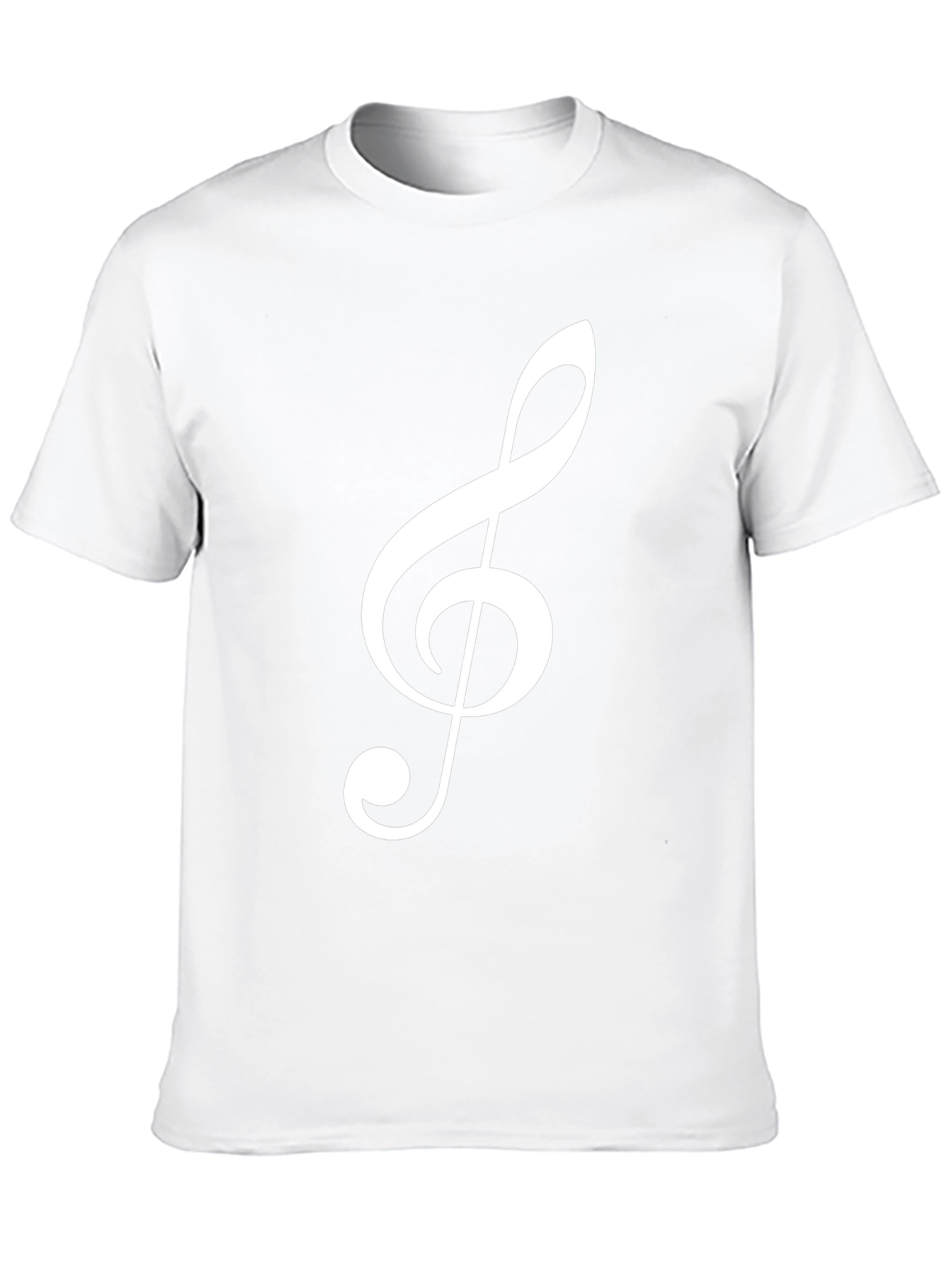 Musical Clef T-Shirt - Black Cotton