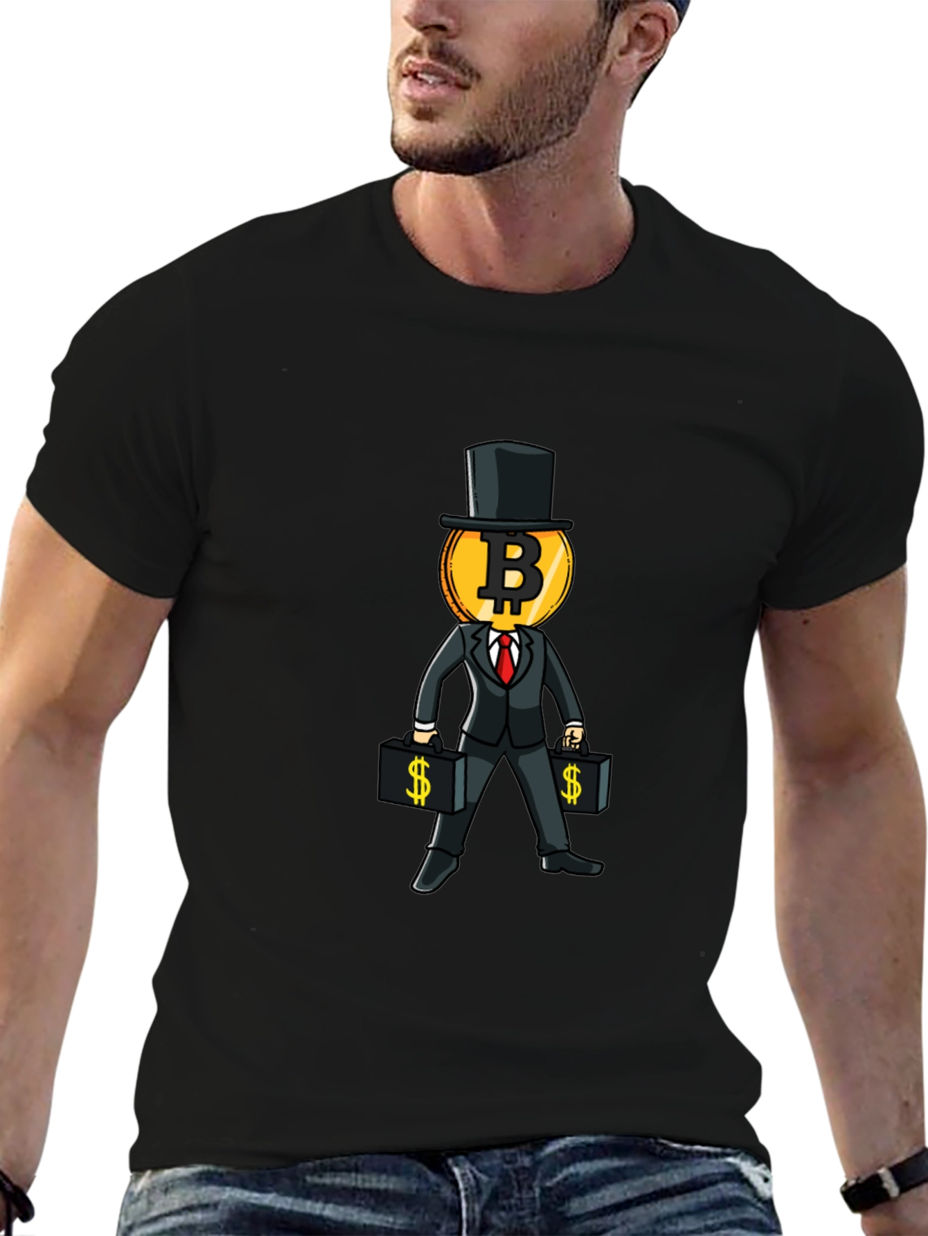 Bitcoin Mogul Graphic T-Shirt - Crypto Investor Tee