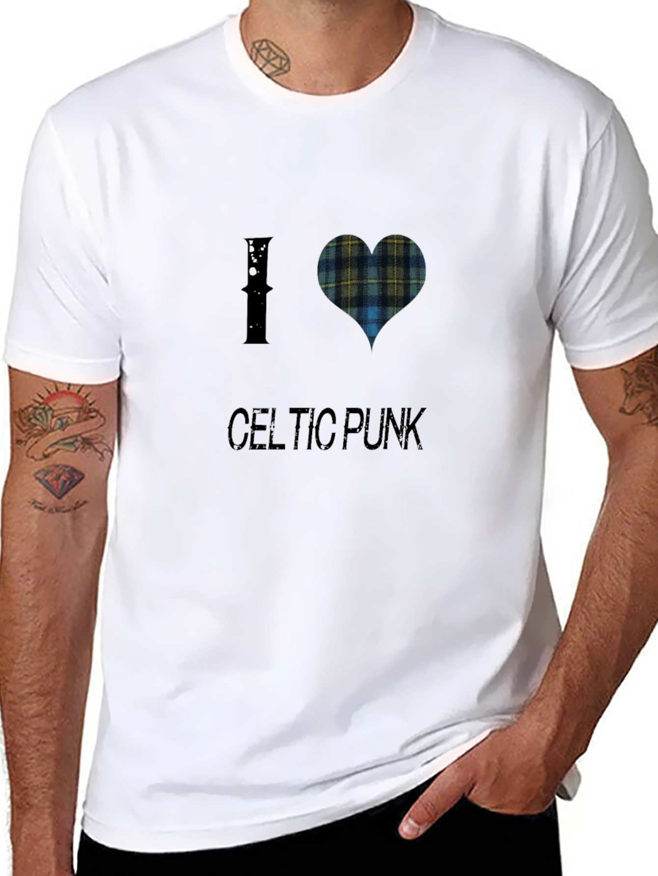 I Love Celtic Punk T-Shirt - Black