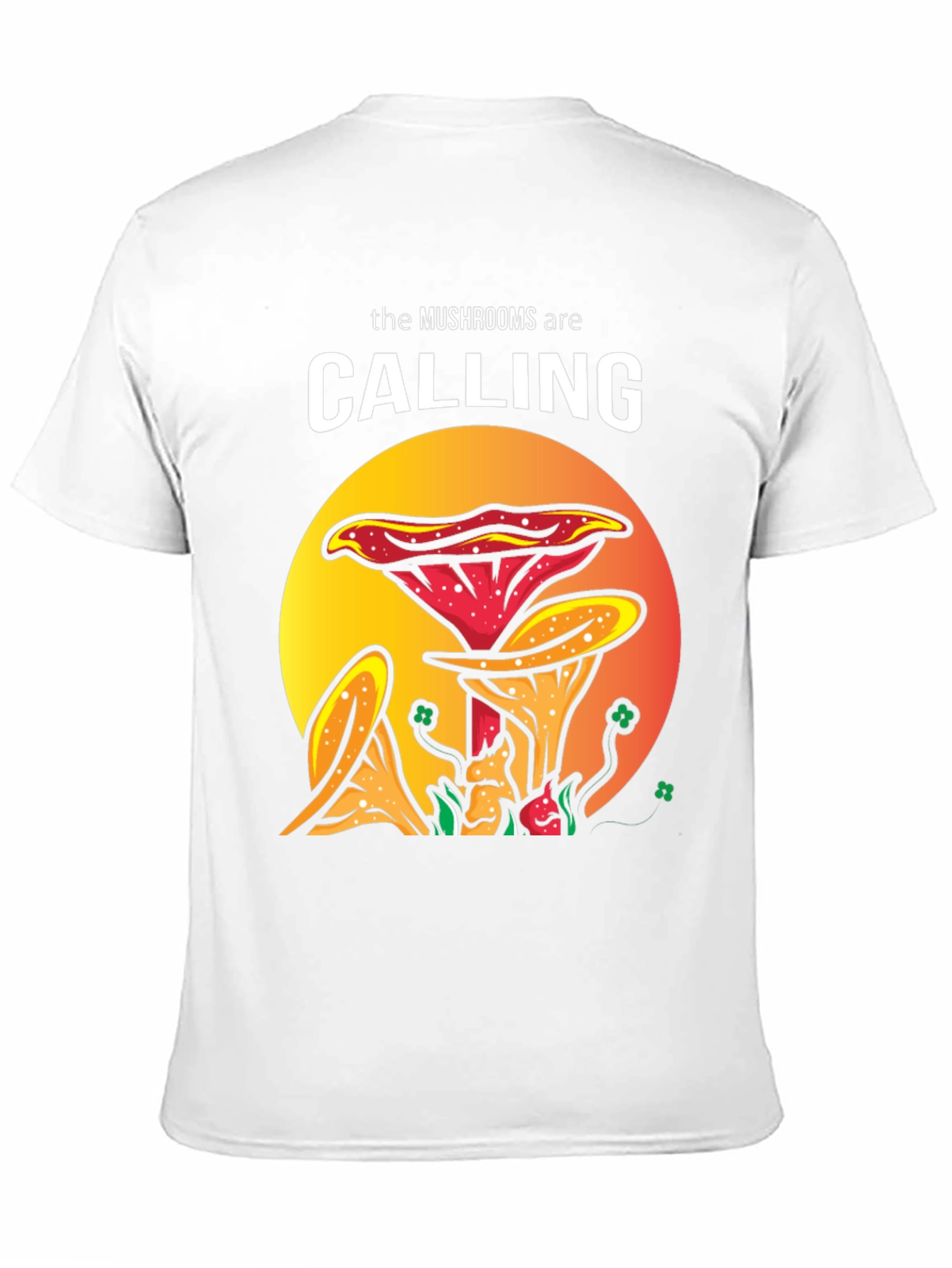 Mushroom Calling Graphic Tee - Funky Unisex T-Shirt