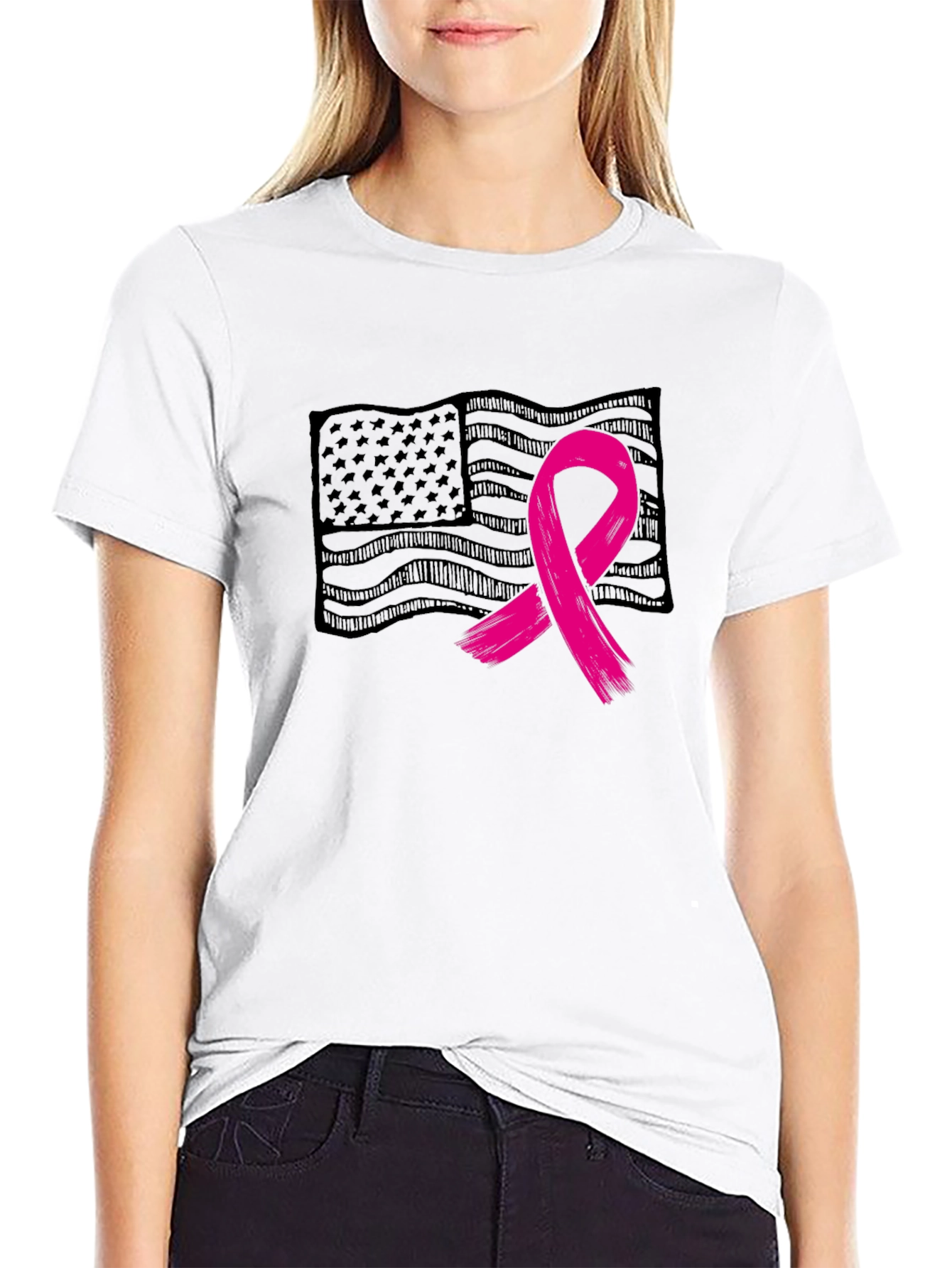 Awareness Ribbon Flag T-Shirt