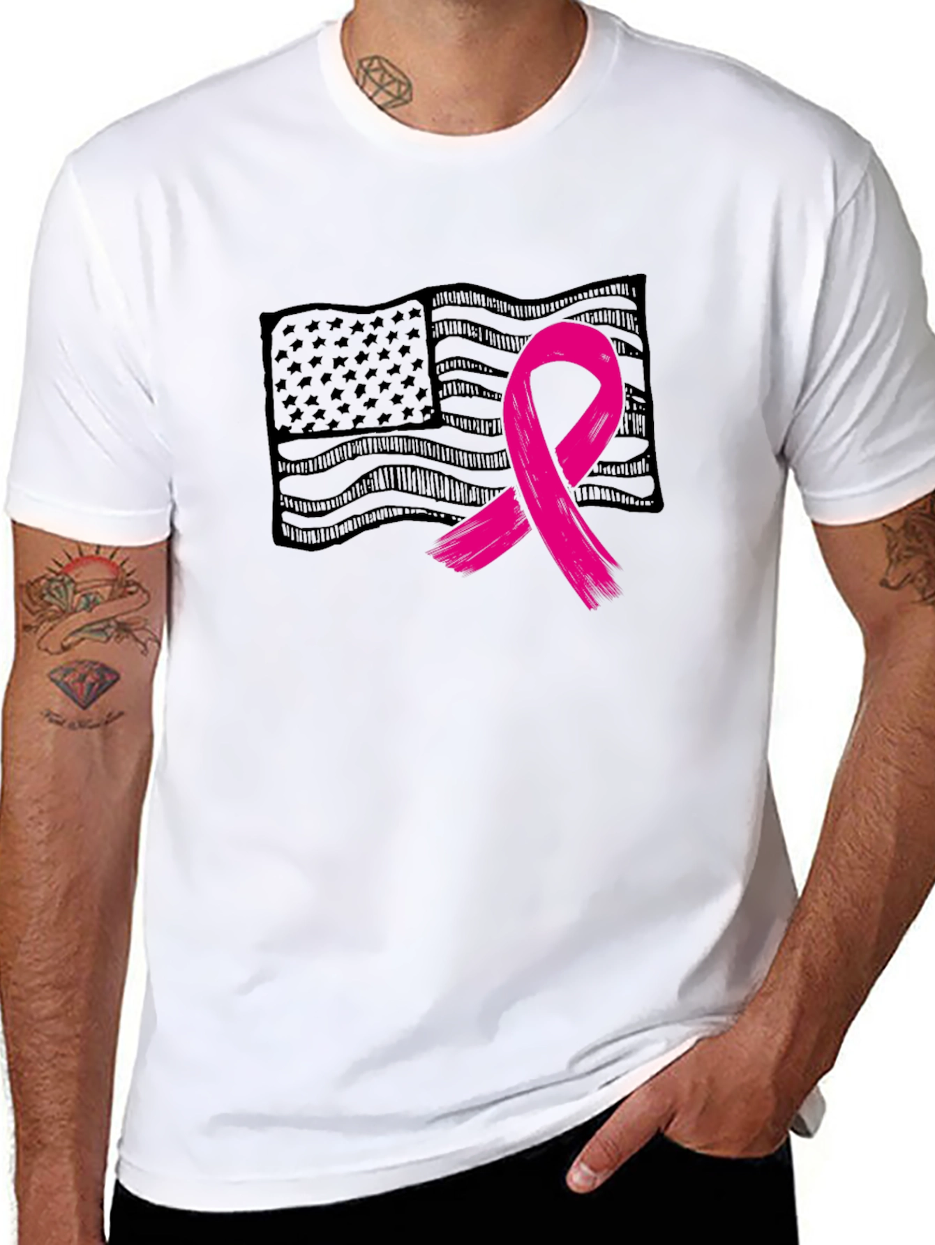 Awareness Ribbon Flag T-Shirt