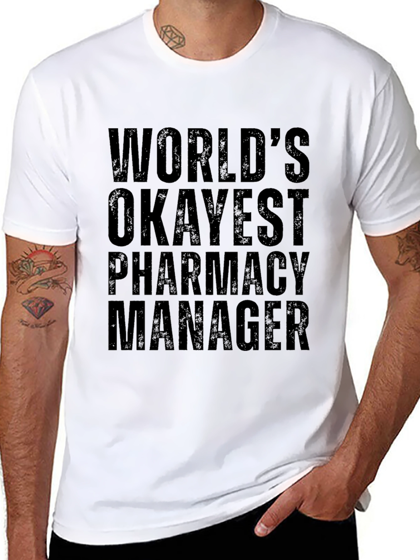 Worlds Okayest Pharmacy Manager Graphic Tee