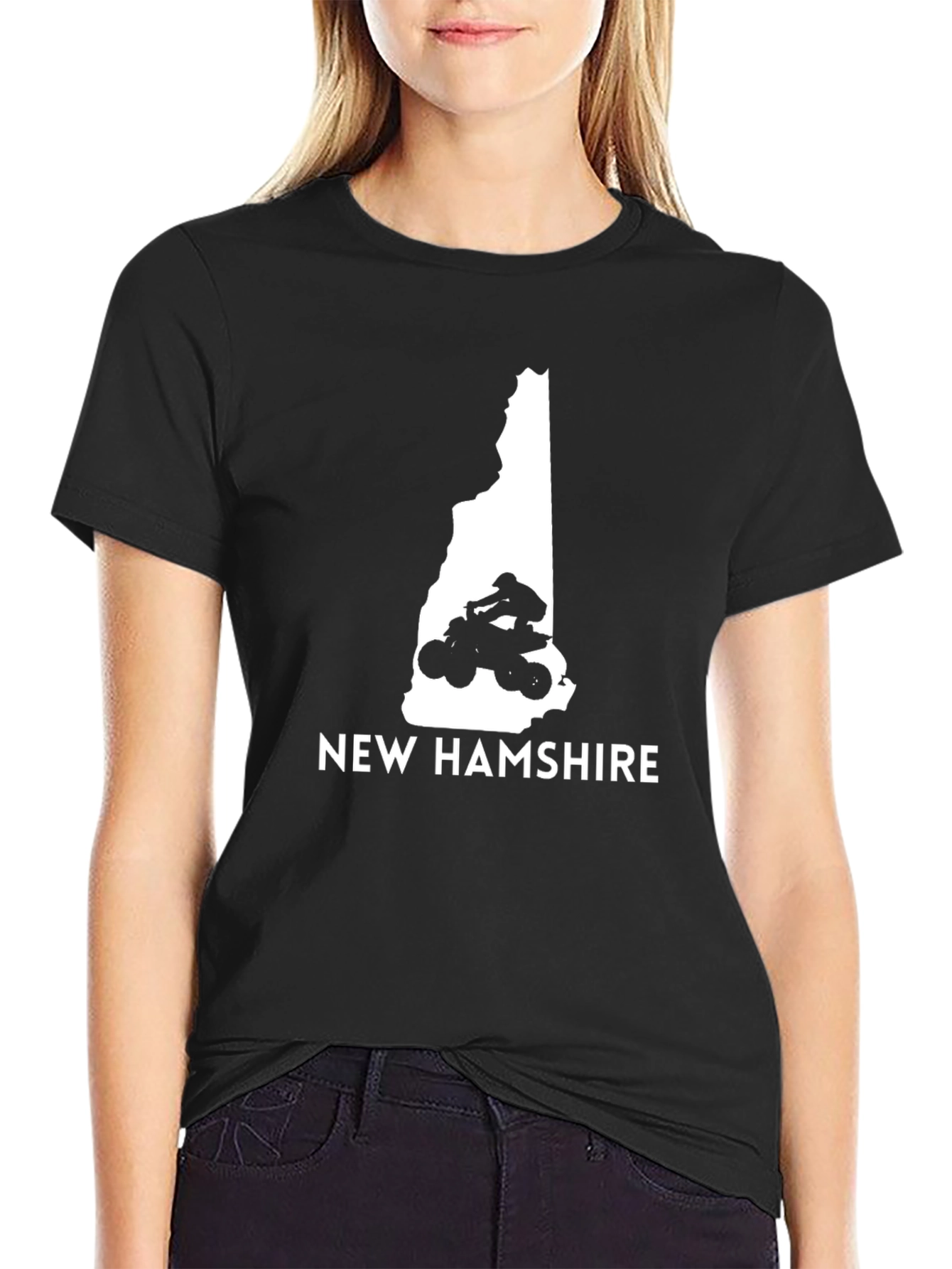 New Hampshire ATV T-Shirt - Black Graphic Tee