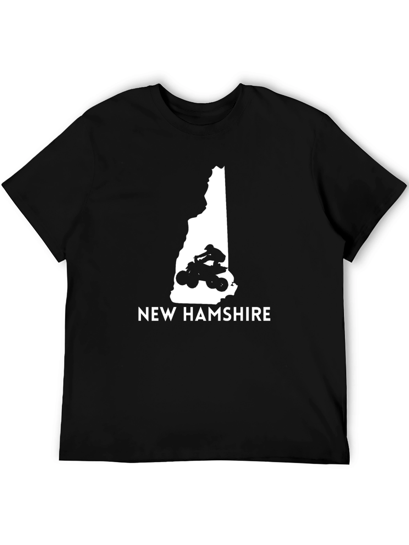 New Hampshire ATV T-Shirt - Black Graphic Tee