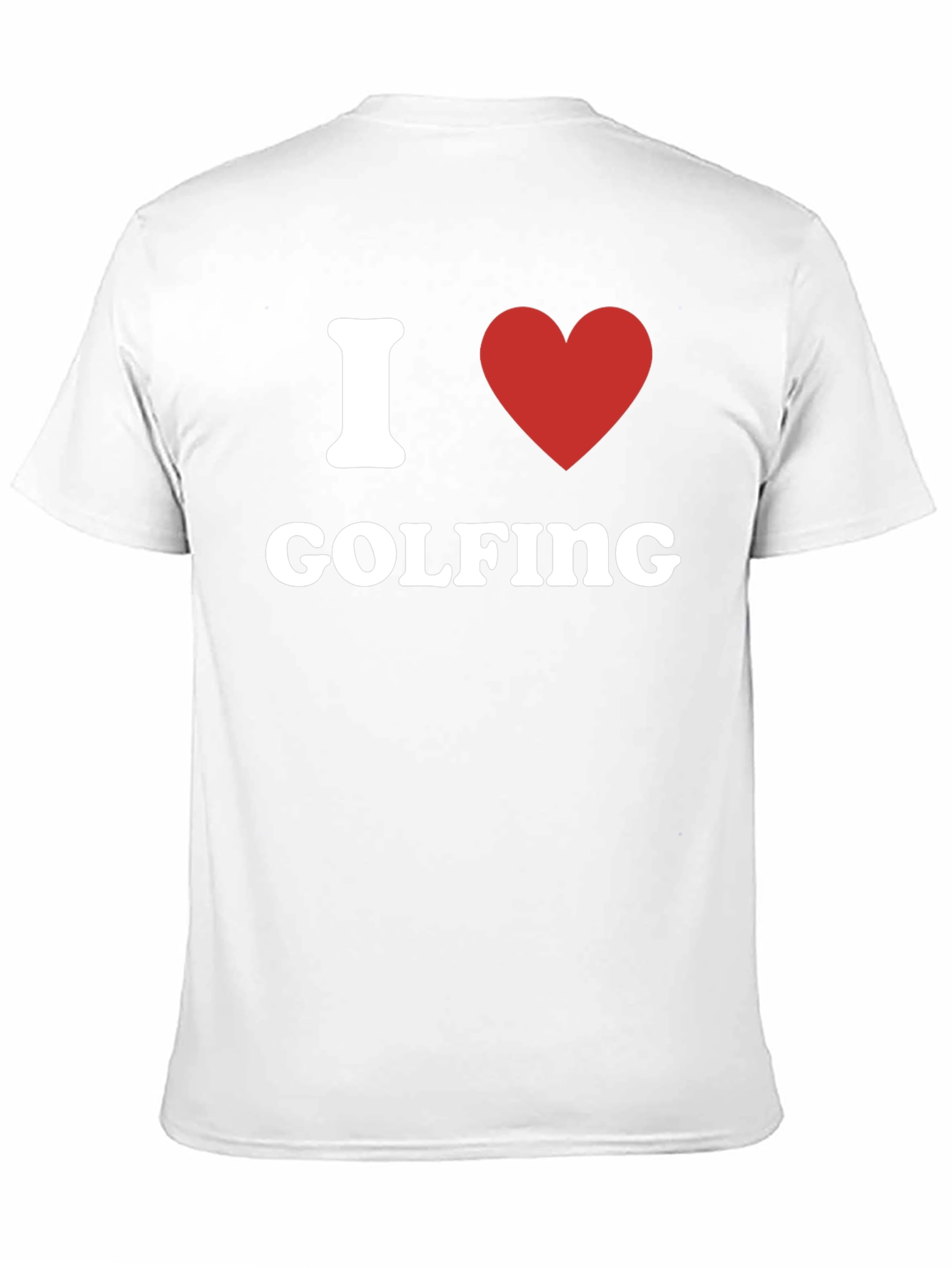 I Heart Golfing T-Shirt - Black Graphic Tee