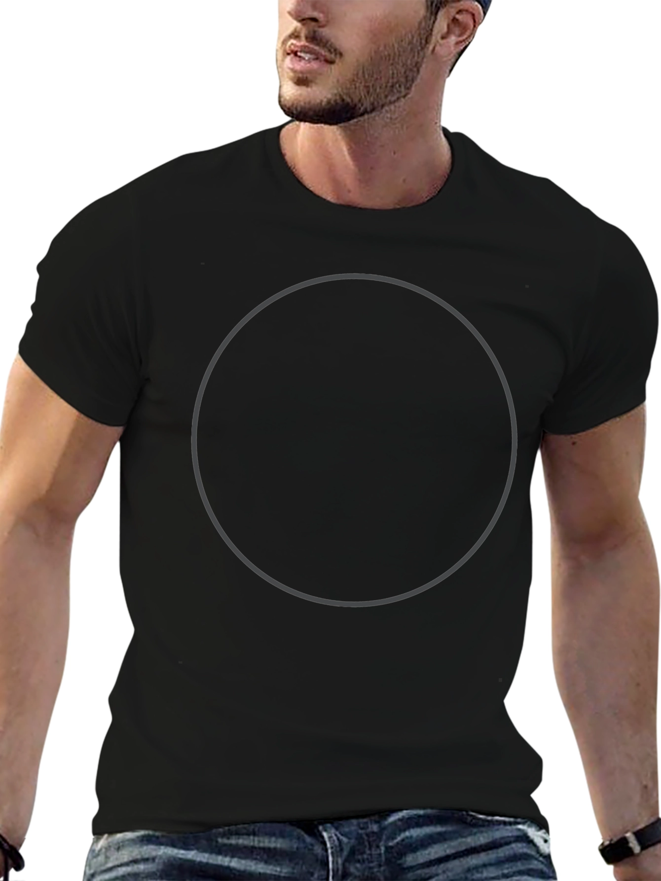 Classic Black Crew Neck T-Shirt - Stylish & Versatile