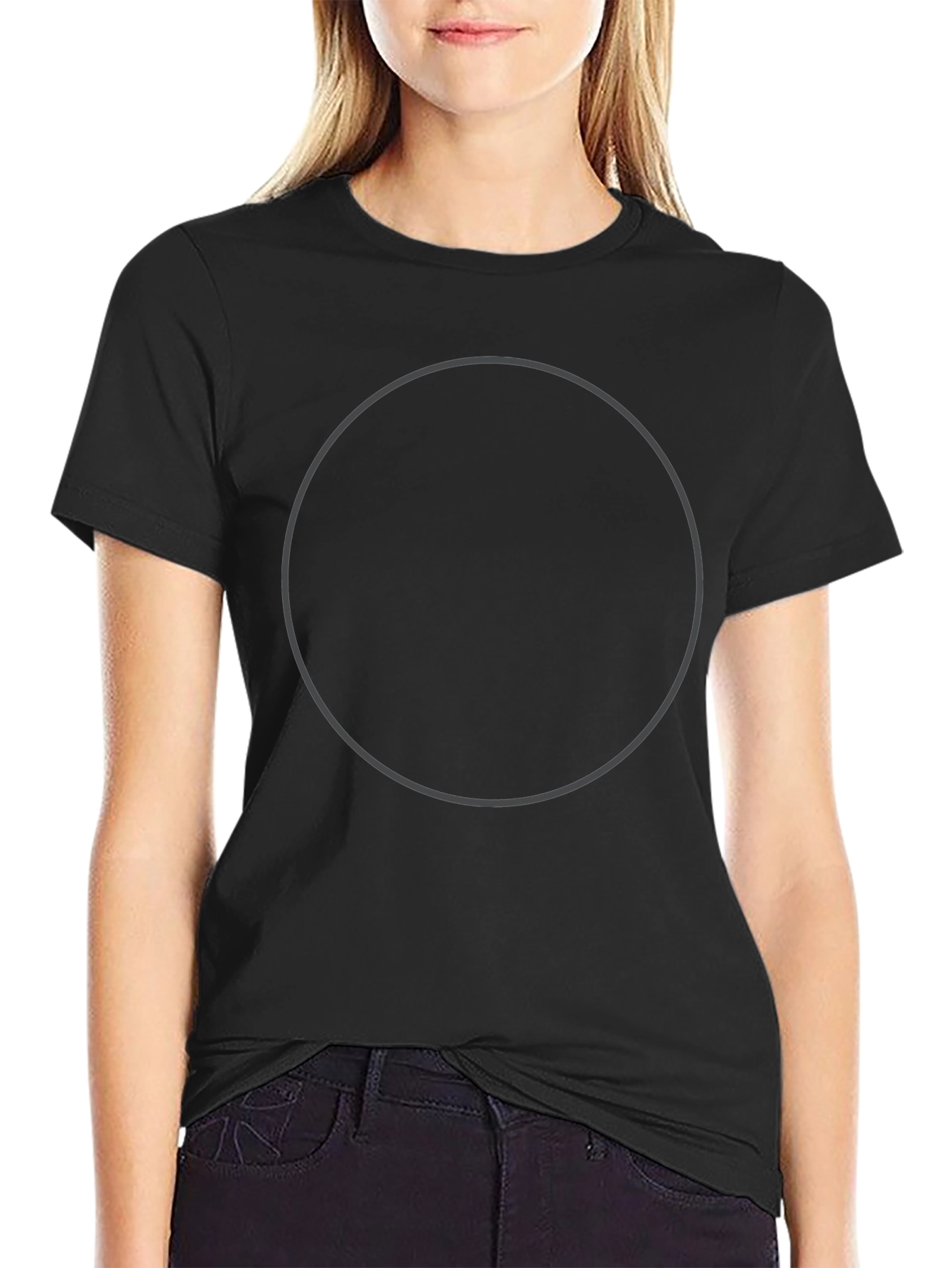Classic Black Crew Neck T-Shirt - Stylish & Versatile
