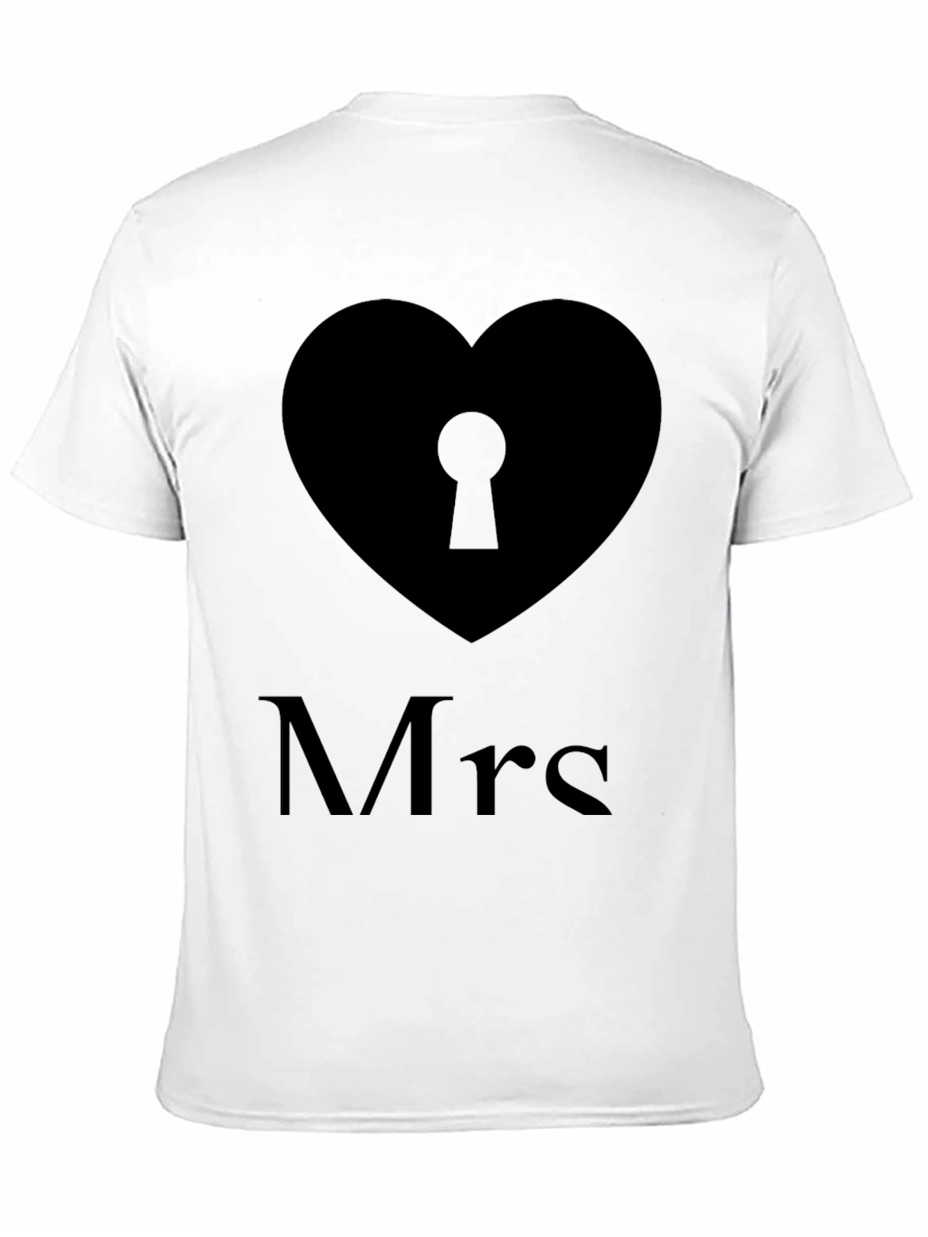 Mrs. Heart Lock T-Shirt - Stylish and Comfortable