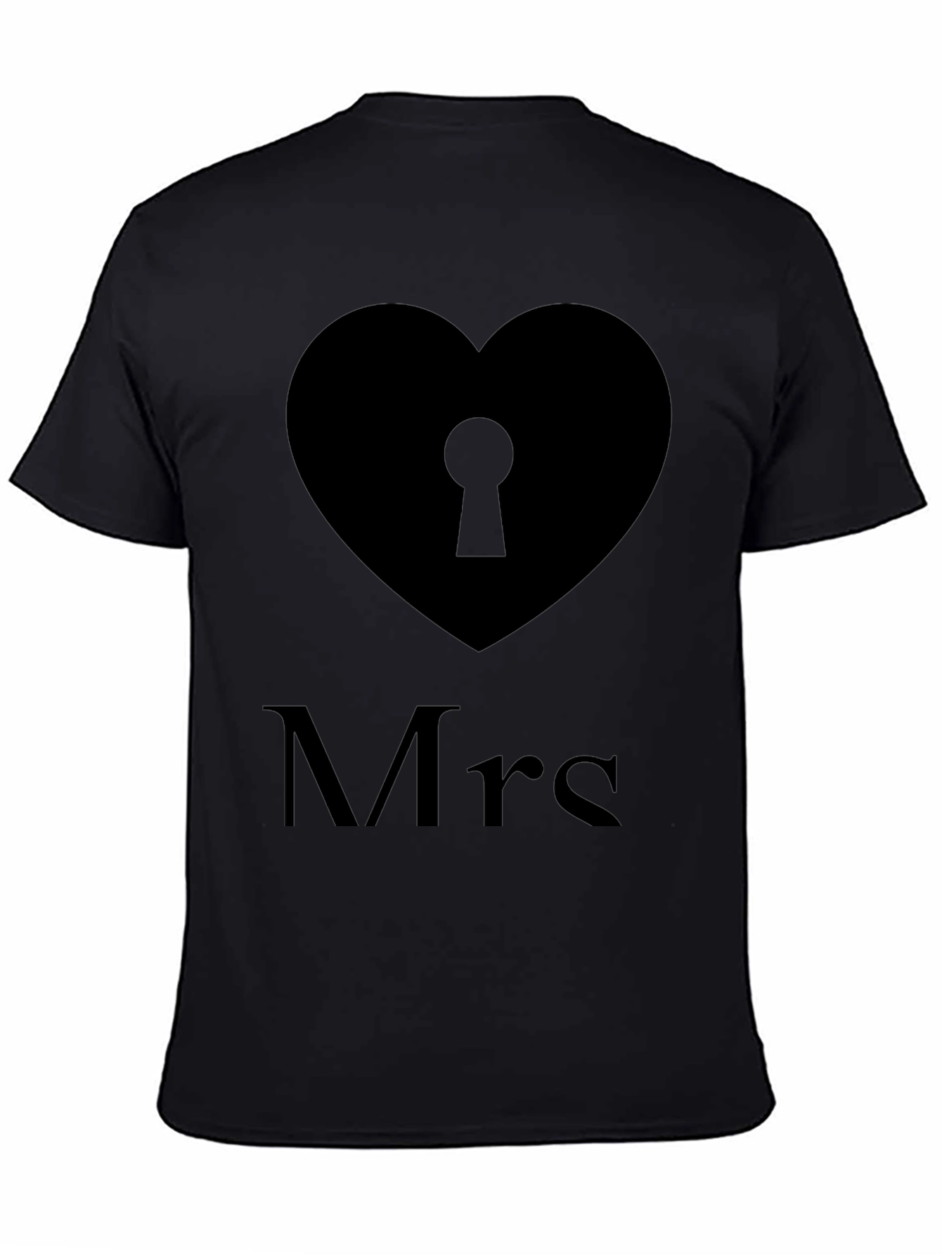 Mrs. Heart Lock T-Shirt - Stylish and Comfortable