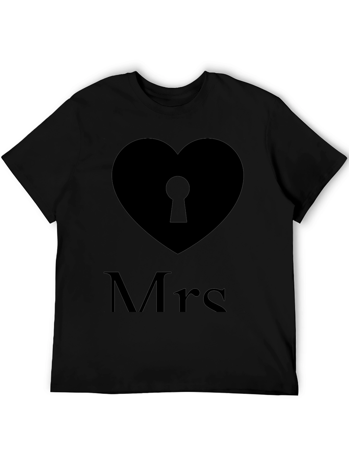 Mrs. Heart Lock T-Shirt - Stylish and Comfortable