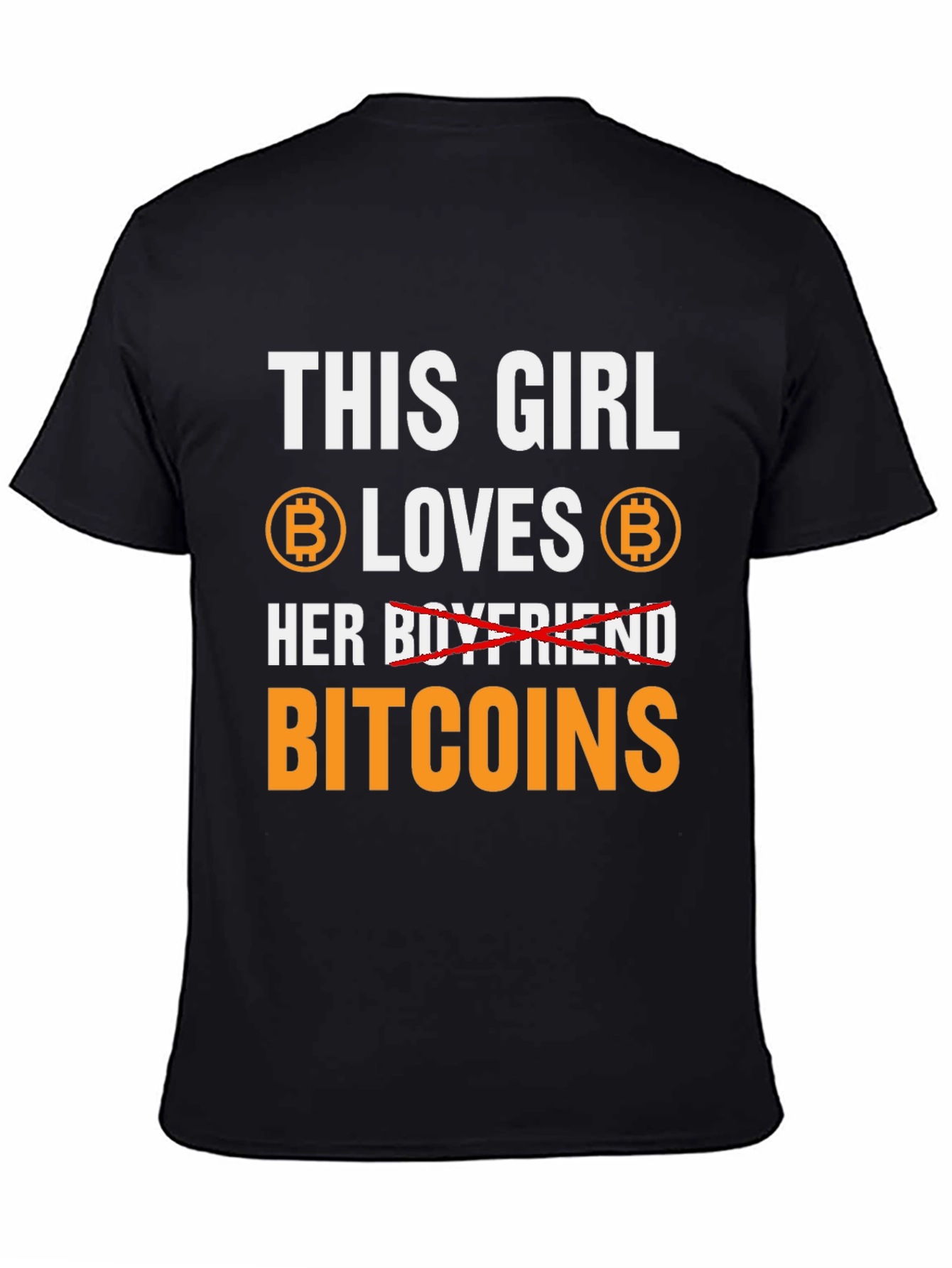 This Girl Loves Bitcoins T-Shirt Crypto HODL