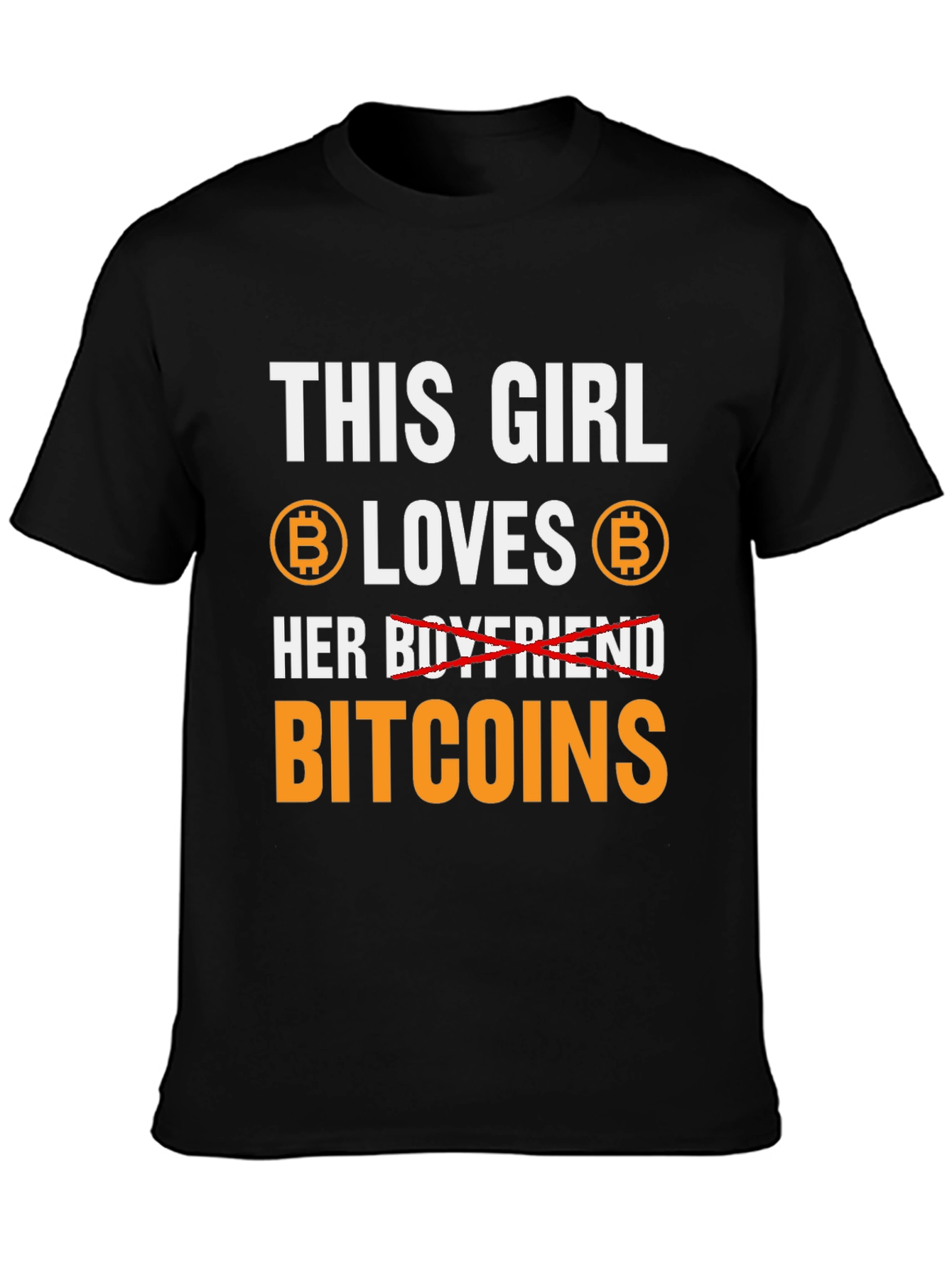 This Girl Loves Bitcoins T-Shirt Crypto HODL