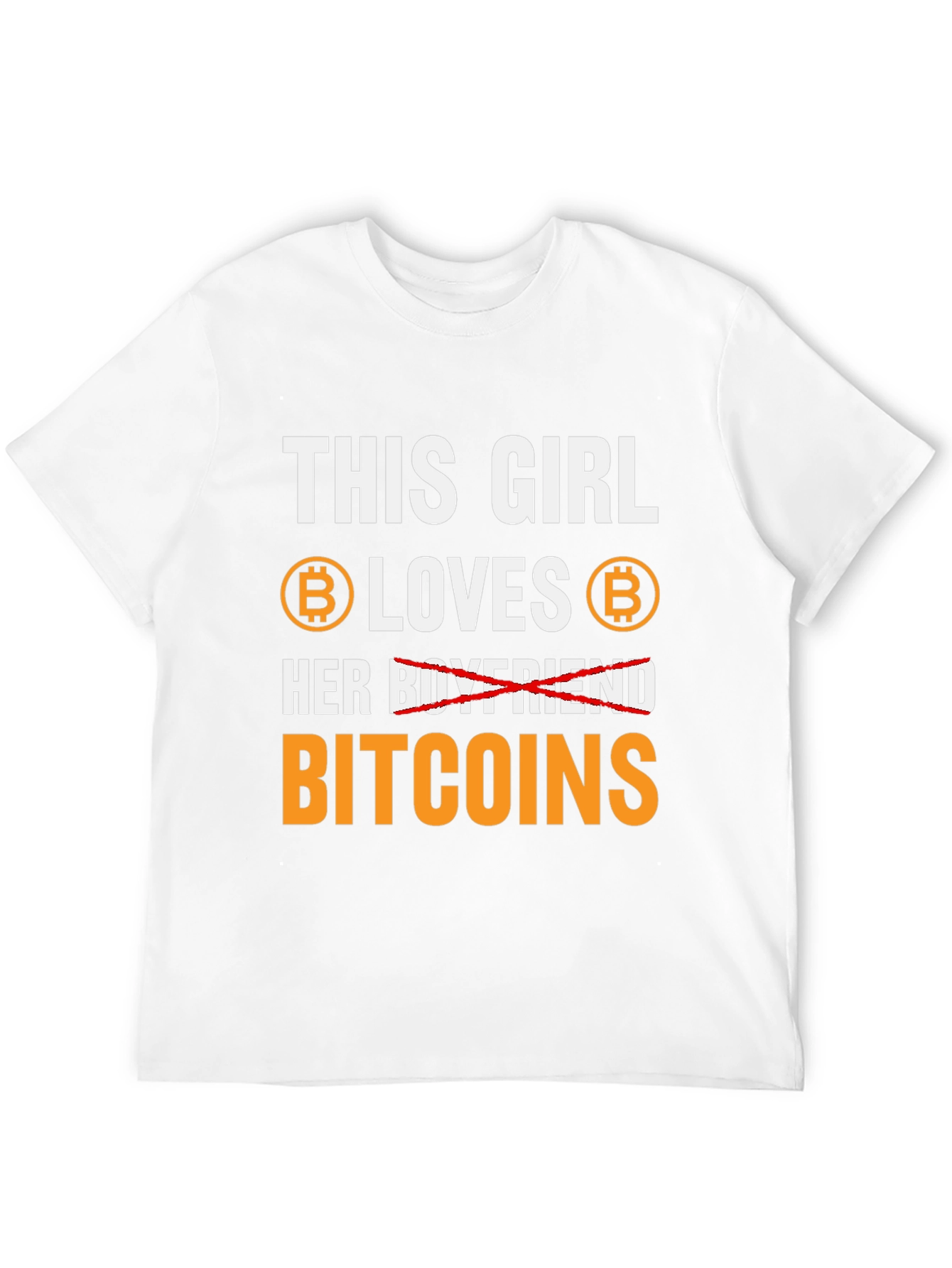 This Girl Loves Bitcoins T-Shirt Crypto HODL