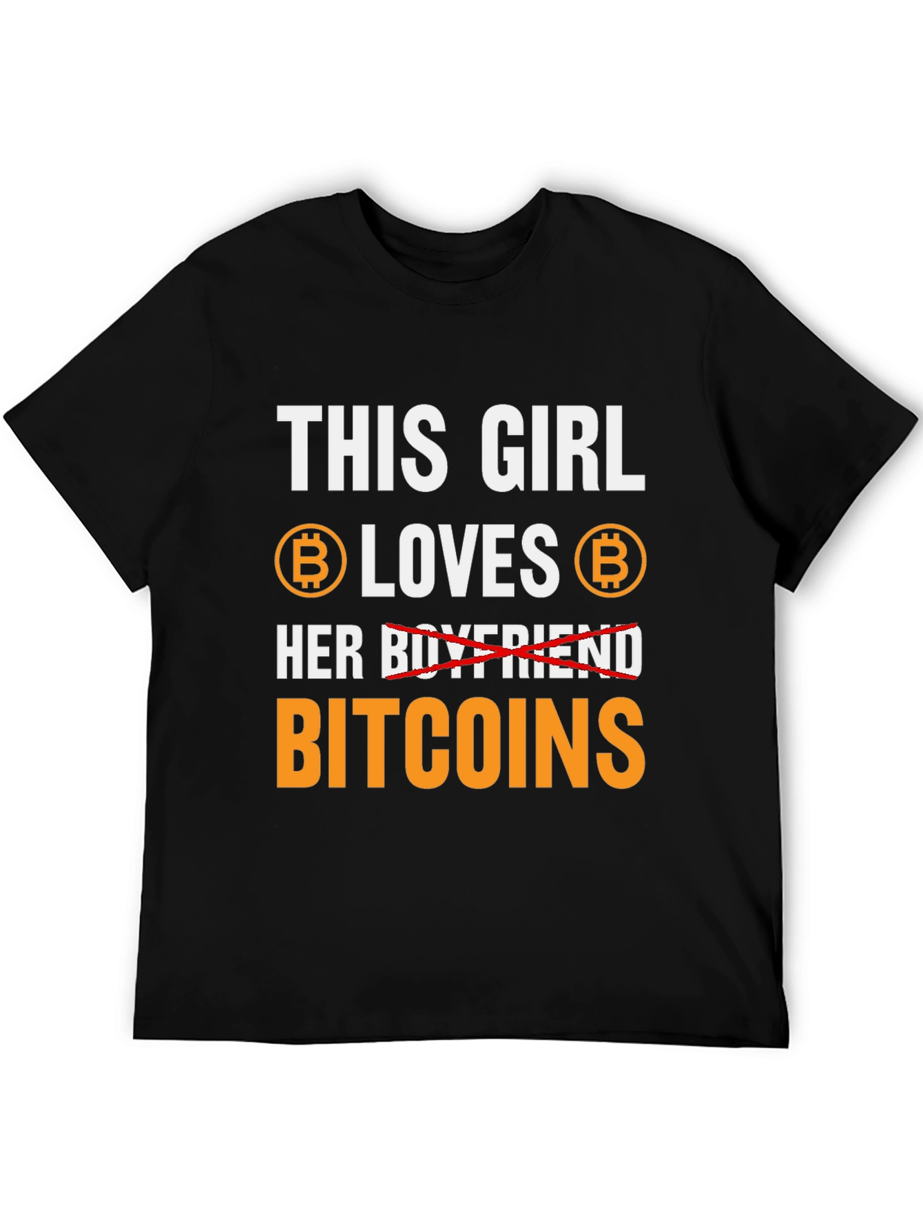 This Girl Loves Bitcoins T-Shirt Crypto HODL