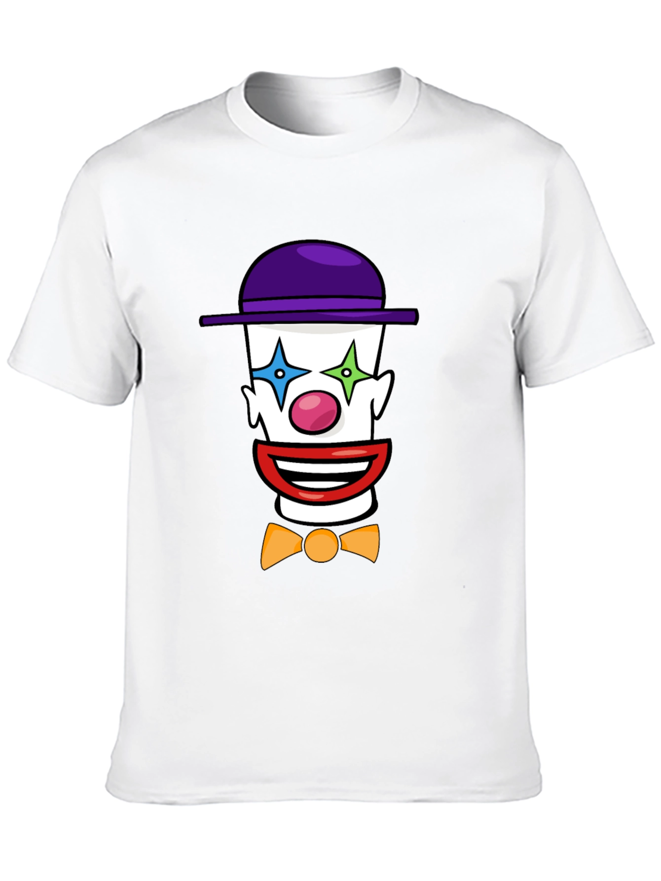 Clown Face Graphic T-Shirt - Black