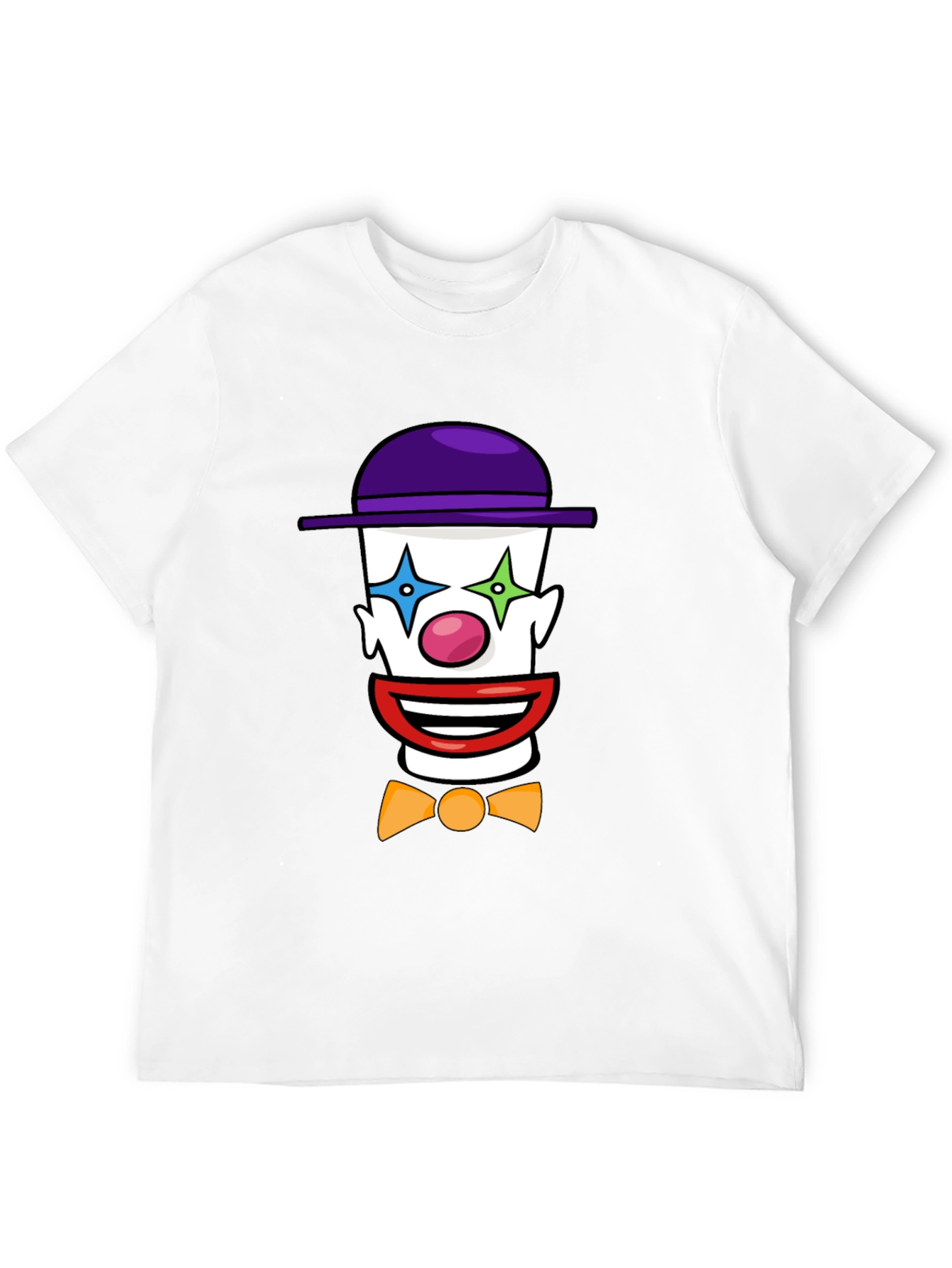 Clown Face Graphic T-Shirt - Black