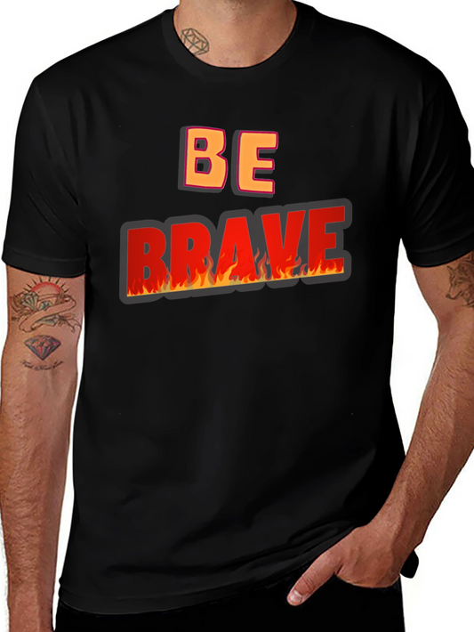 Be Brave Graphic Tee - Black