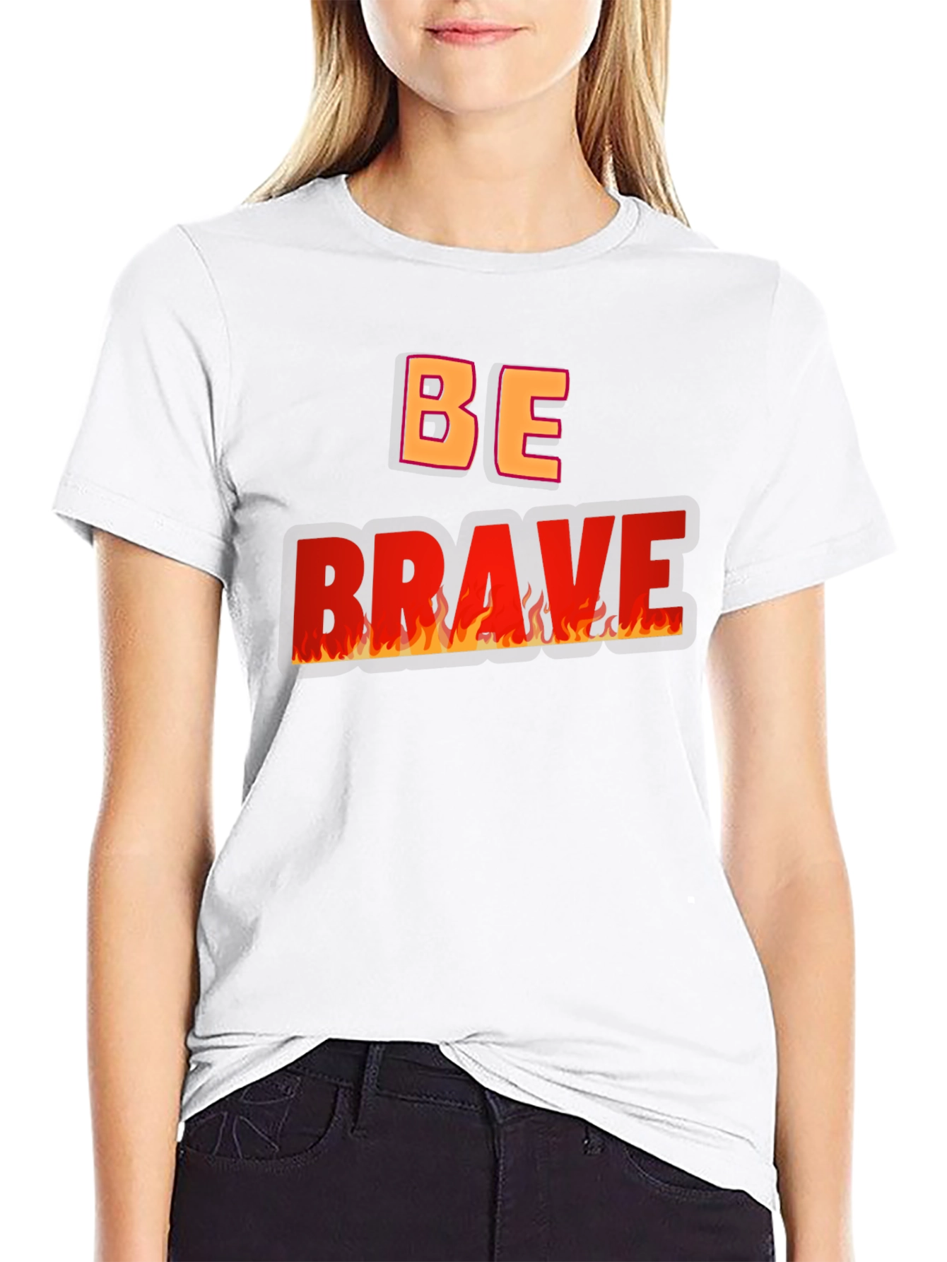 Be Brave Graphic Tee - Black