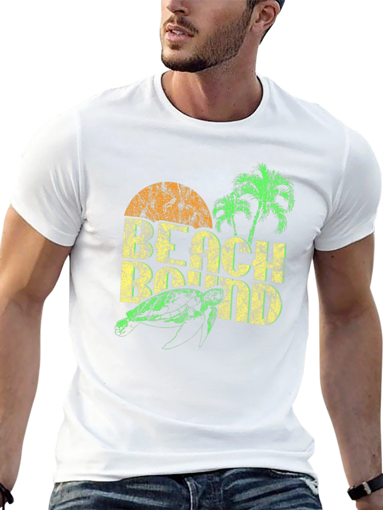 Beach Bound Turtle Graphic T-Shirt