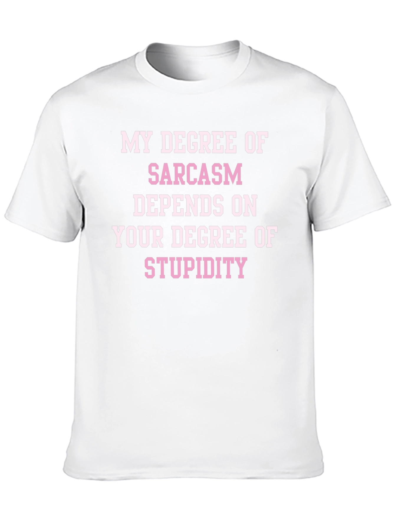 Sarcasm Degree Tee - Black Novelty T-Shirt