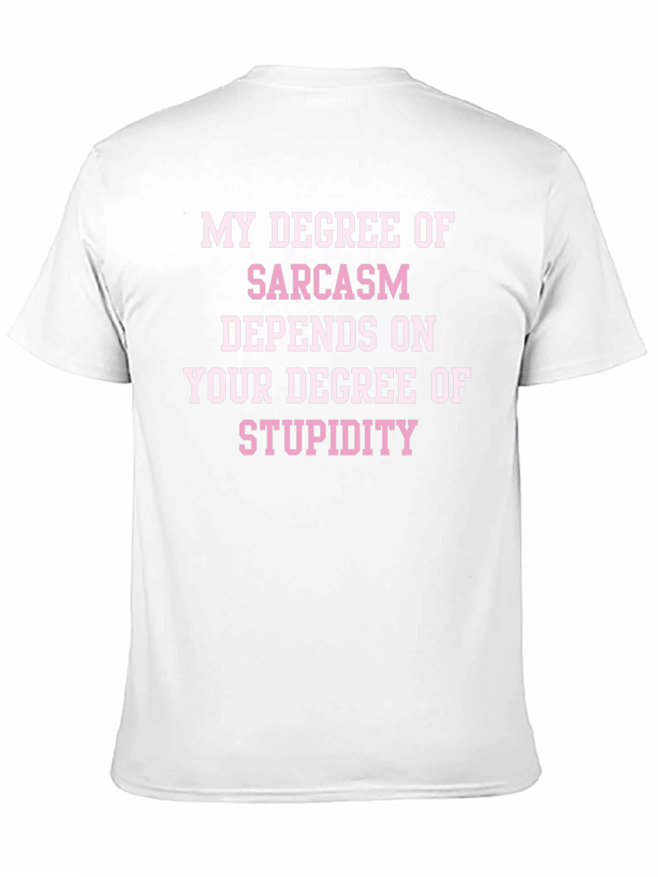 Sarcasm Degree Tee - Black Novelty T-Shirt