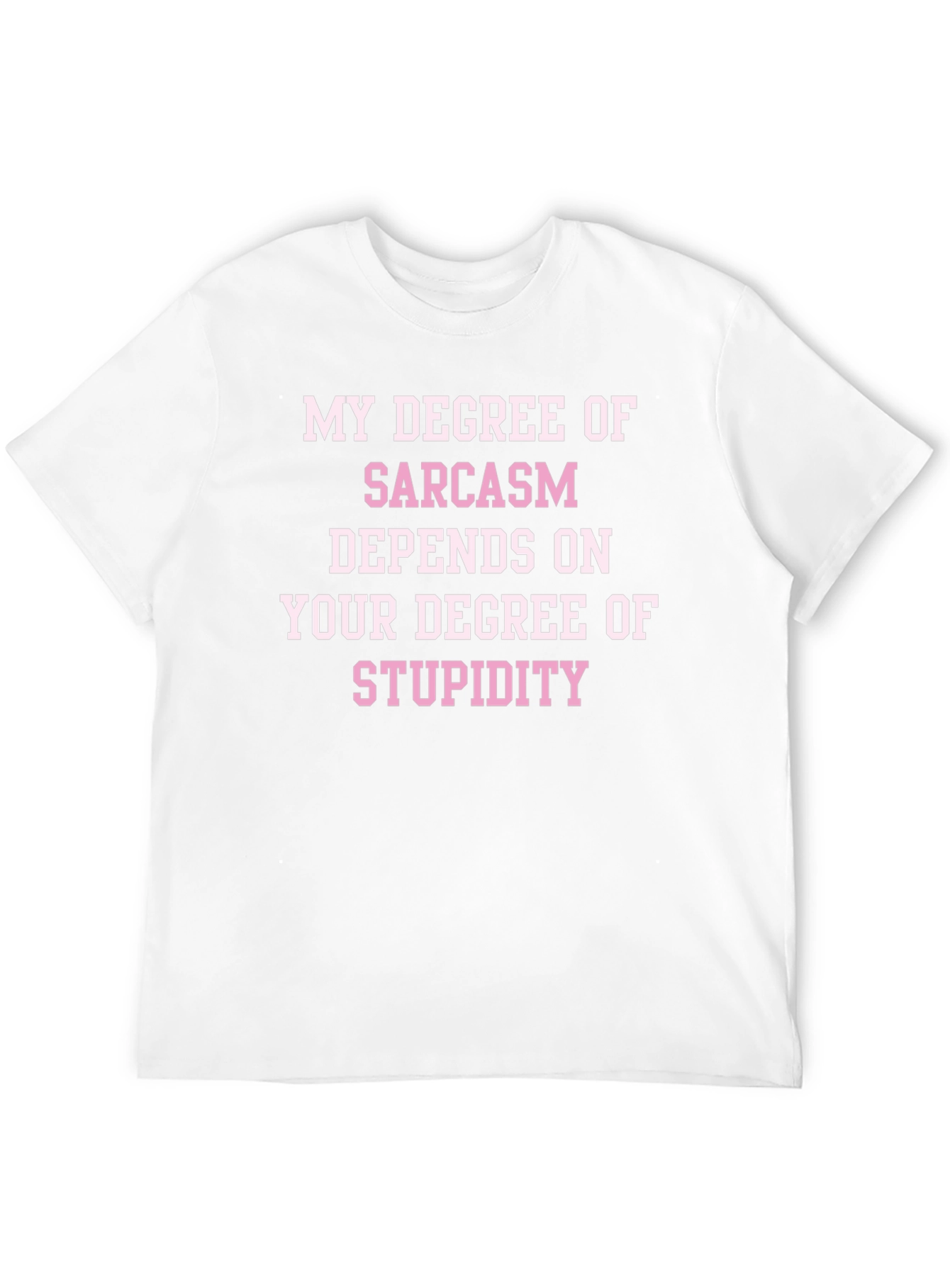 Sarcasm Degree Tee - Black Novelty T-Shirt