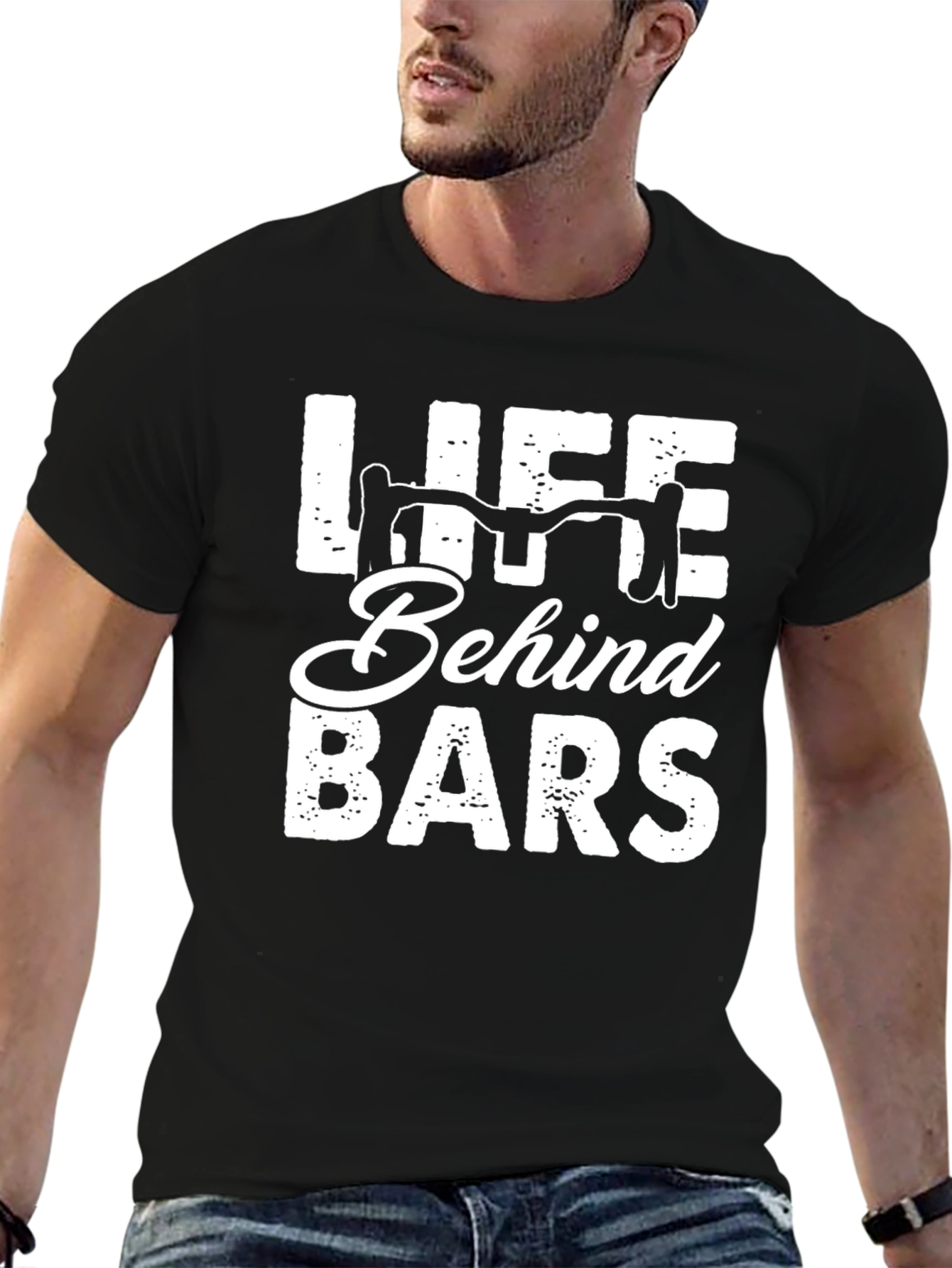Life Behind Bars T-Shirt - Cycling Enthusiast