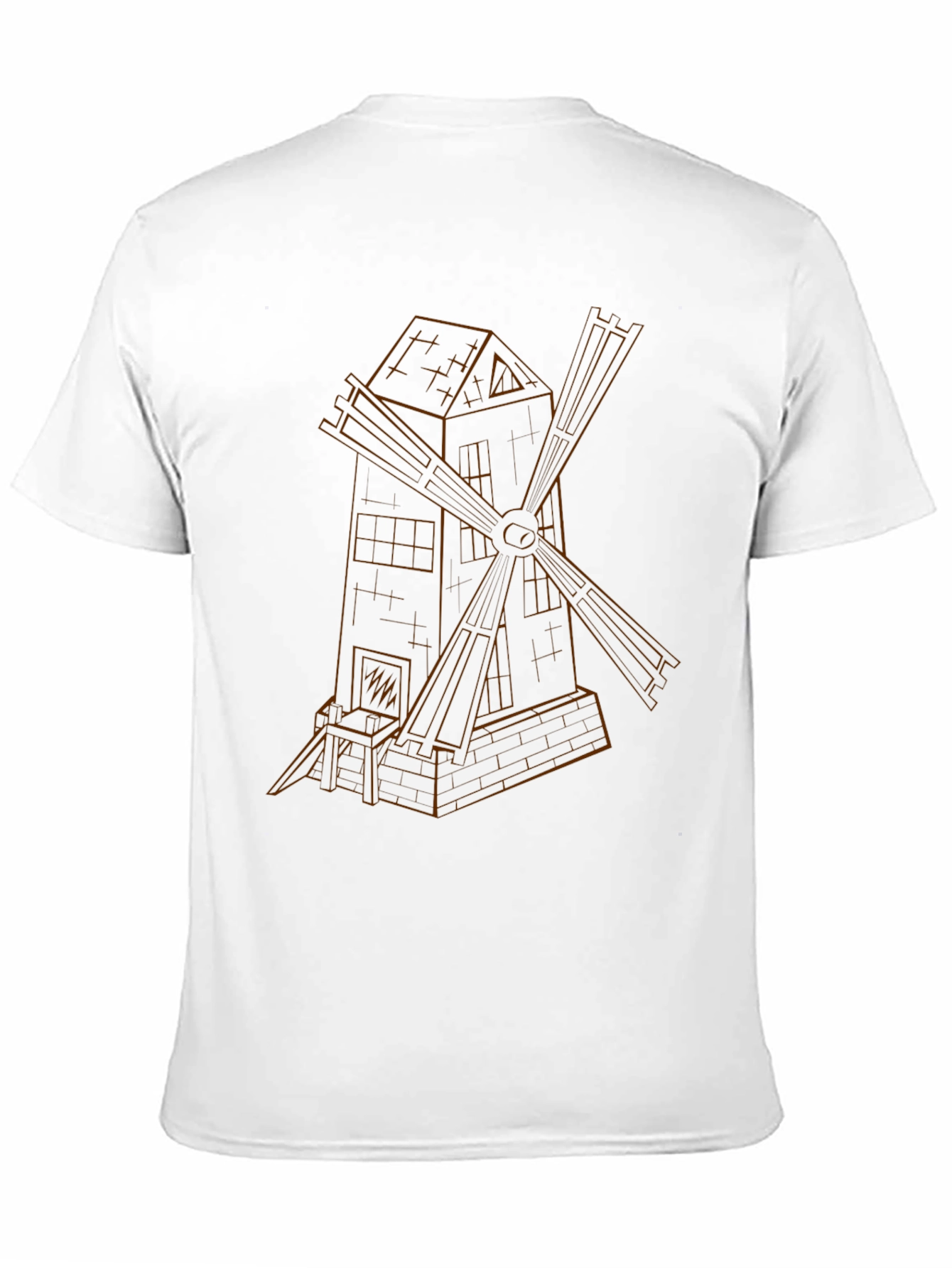 Windmill Graphic Black T-Shirt