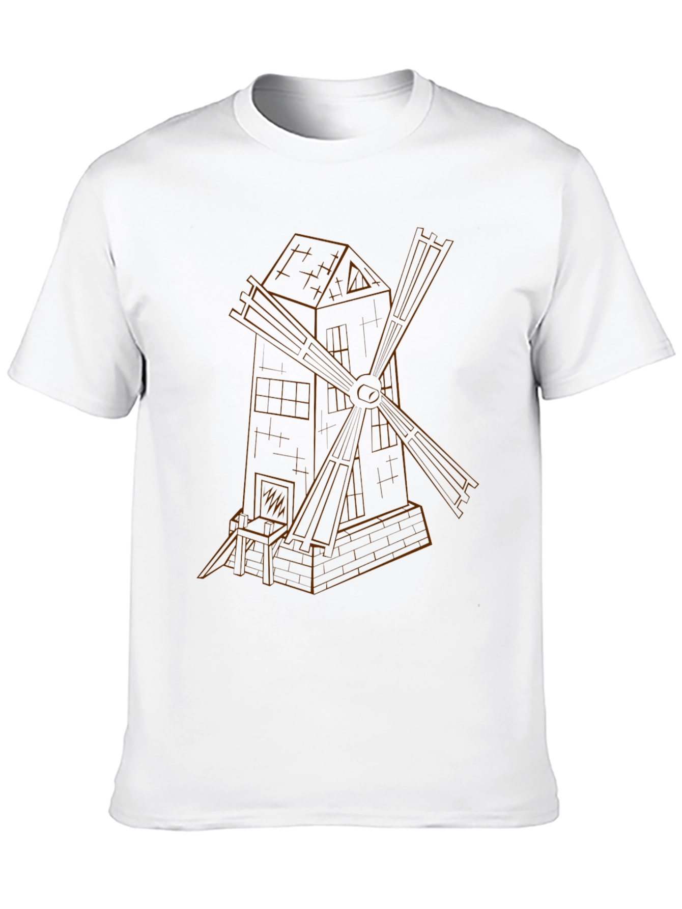 Windmill Graphic Black T-Shirt